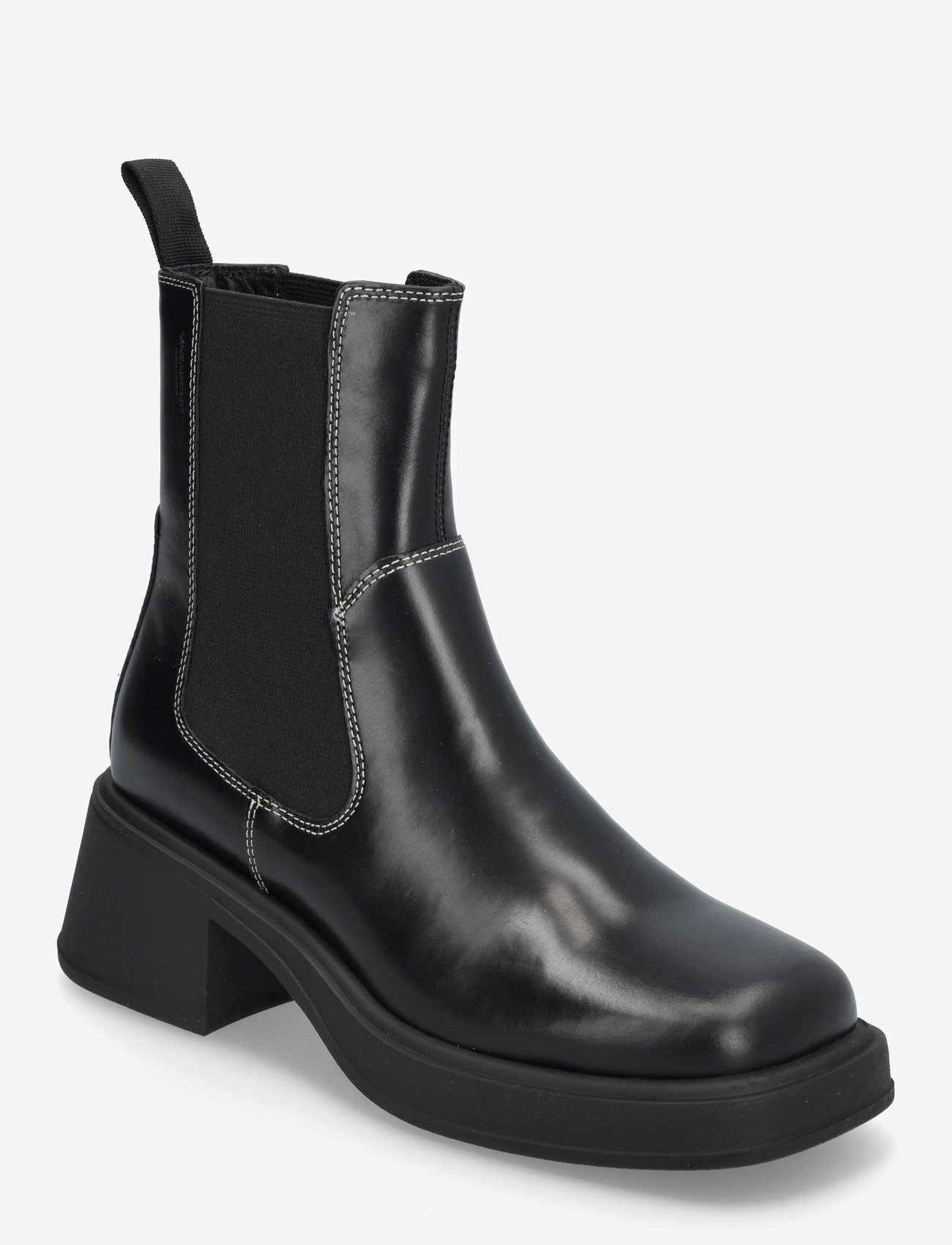 VAGABOND - DORAH - heeled ankle boots - black/white - 1