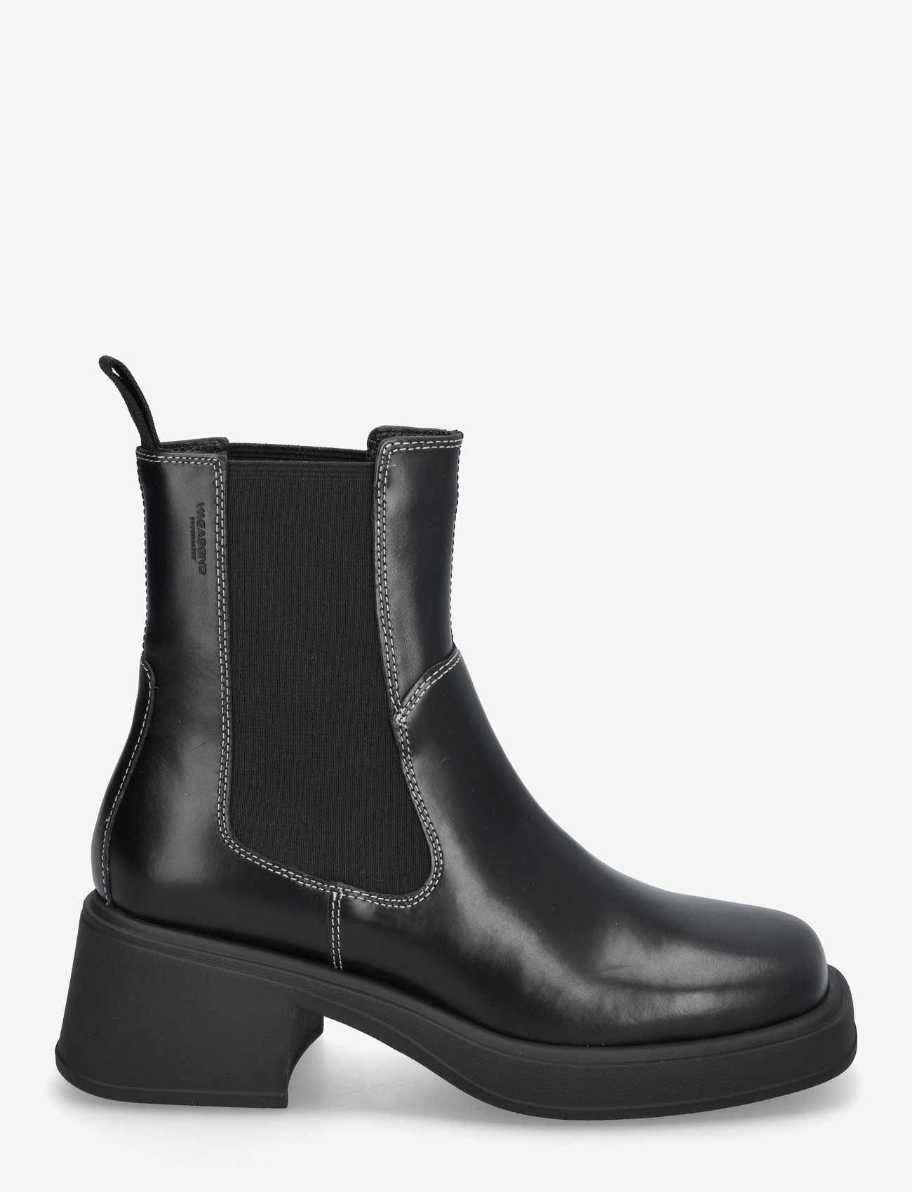 VAGABOND - DORAH - heeled ankle boots - black/white - 2
