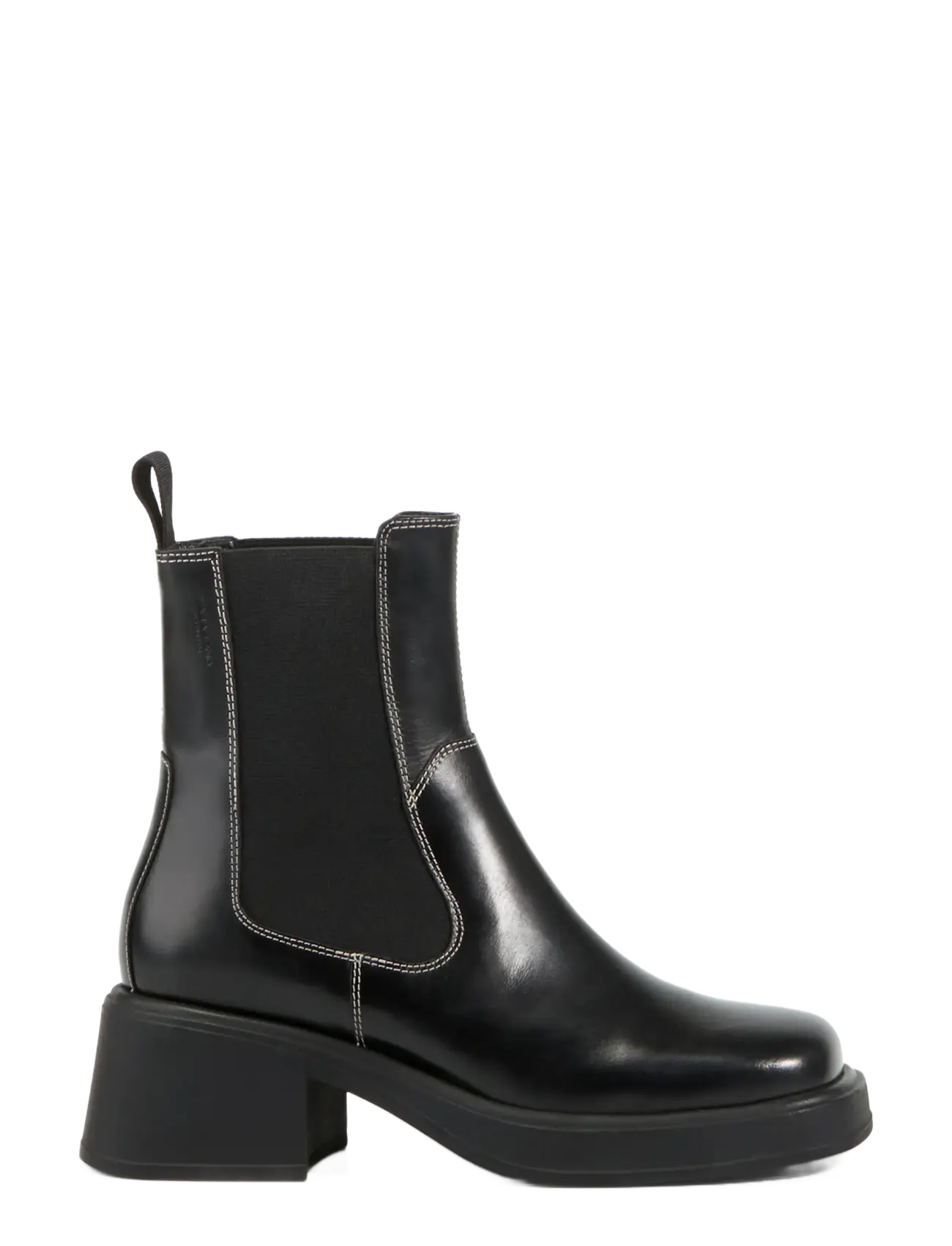 VAGABOND - DORAH - stiefeletten mit absatz - black/white - 2