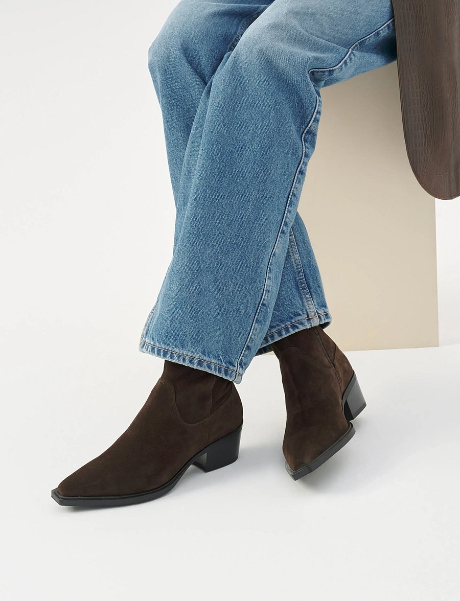 VAGABOND - KELSEY - kontsaga poolsaapad - brown - 0