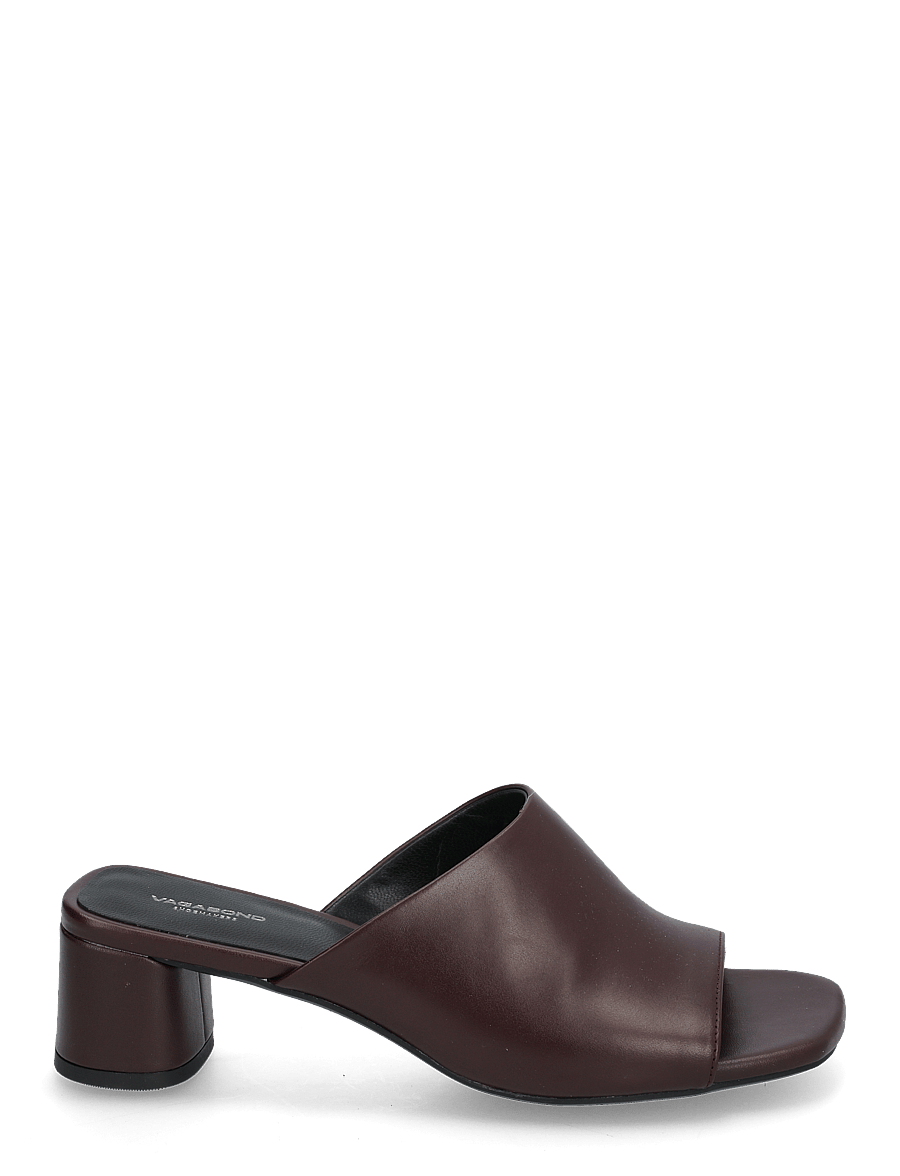 VAGABOND - PIPER - mules à talons - dark red - 2