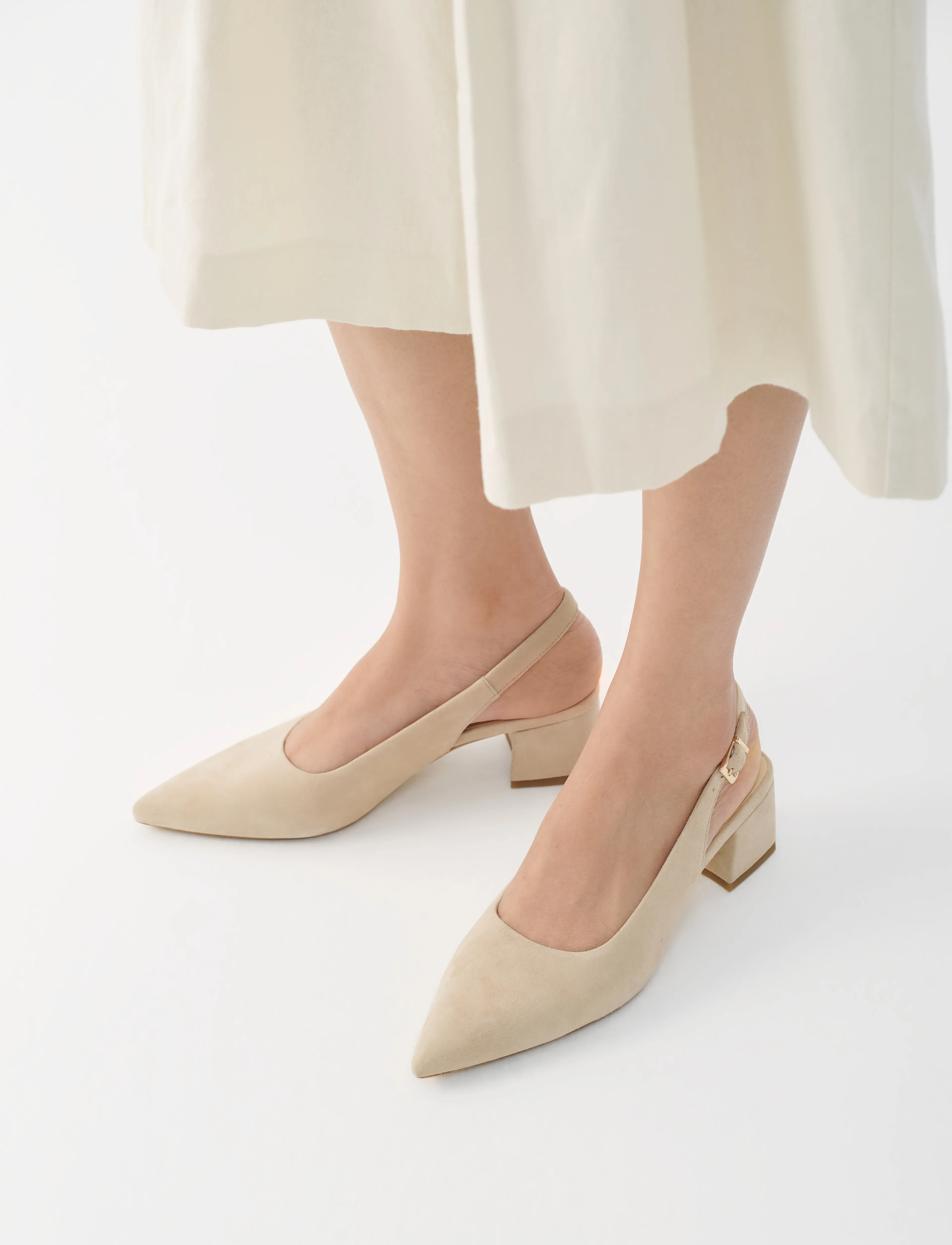 VAGABOND Marta, Kvinder, Spidse Slingback Pumps, Beige, Str: 37