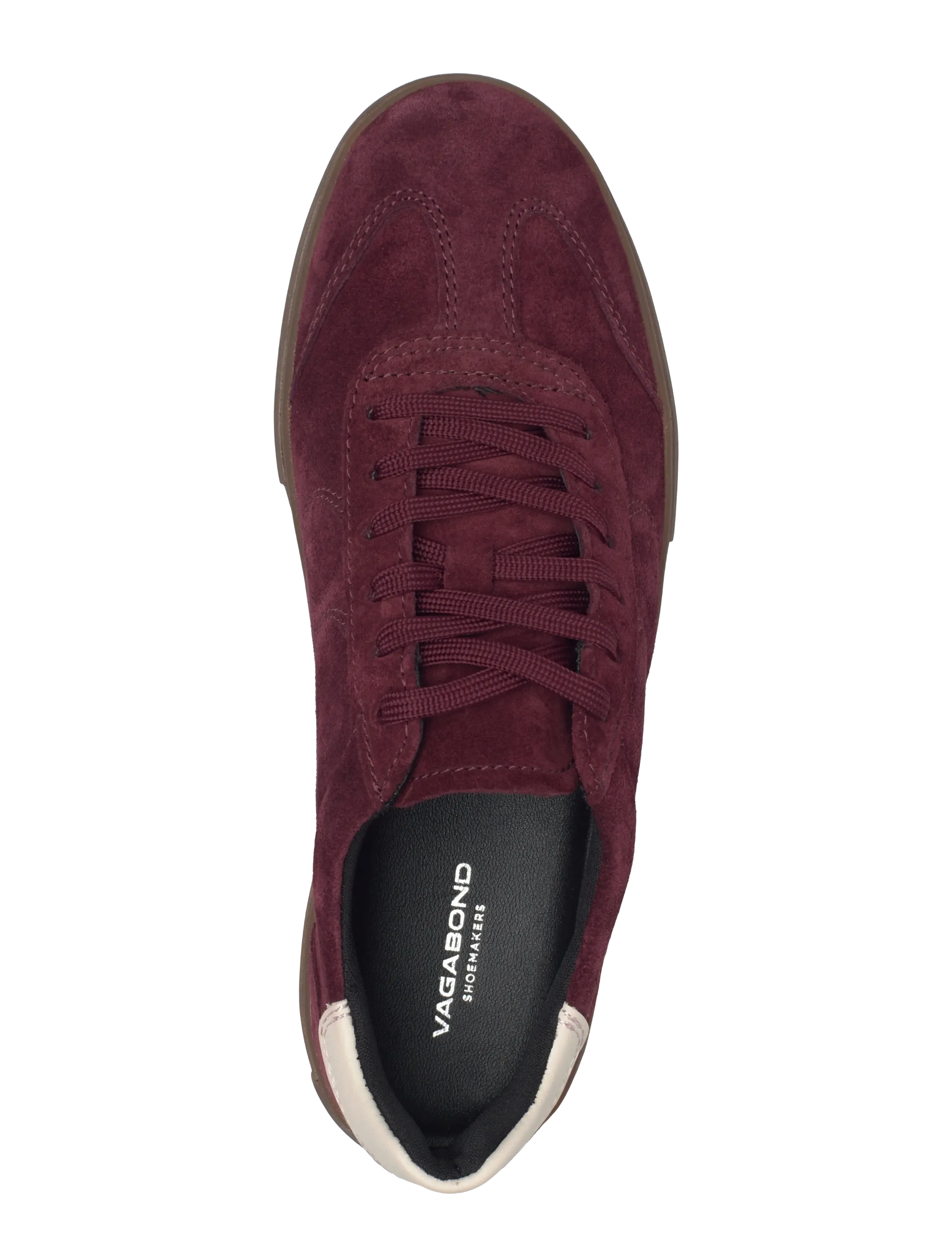 VAGABOND - CODY - lágir strigaskór - dark red - 4