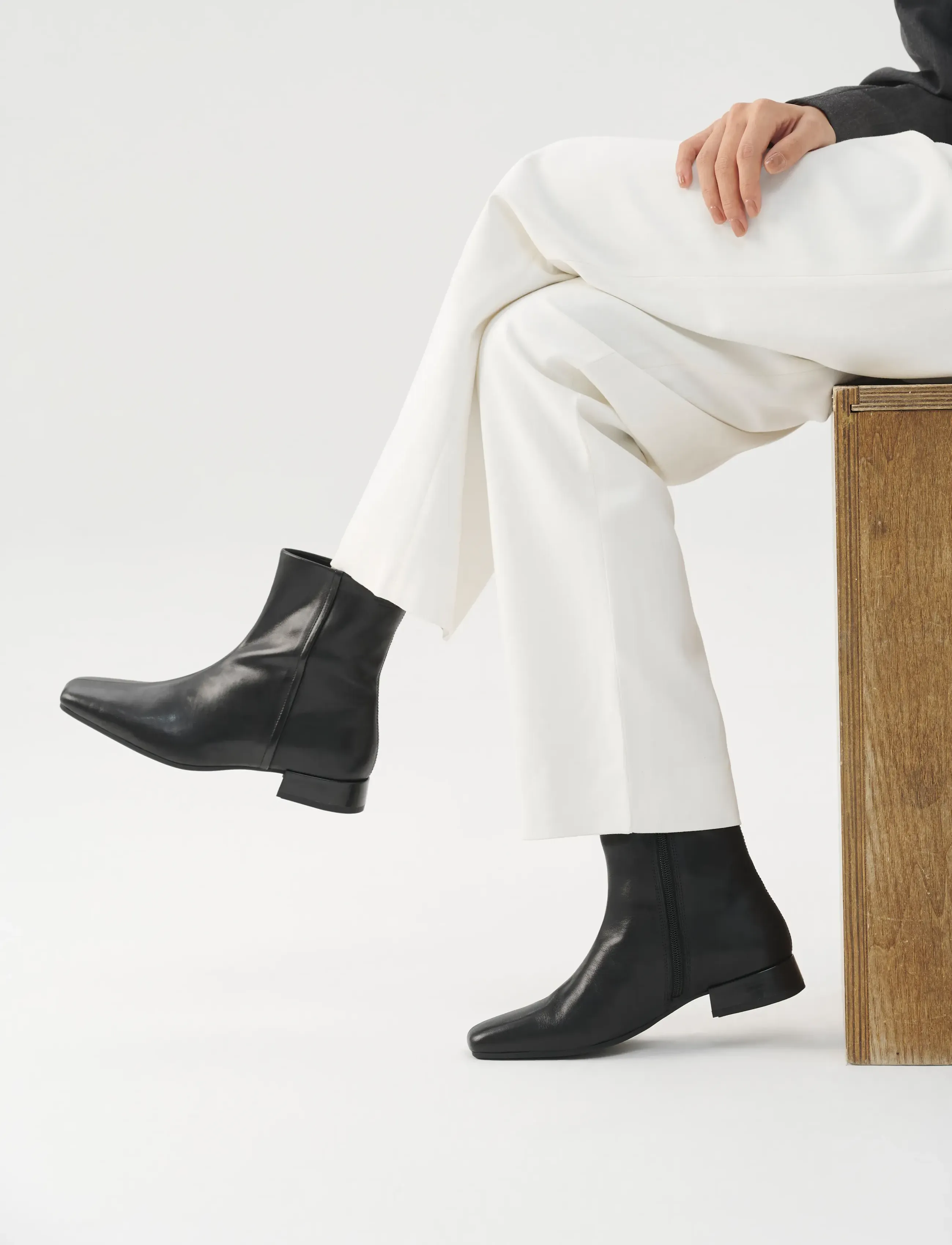 VAGABOND Mona, 40, Ankle Boots, Schwarz - Boots Flat Heel, Frauen