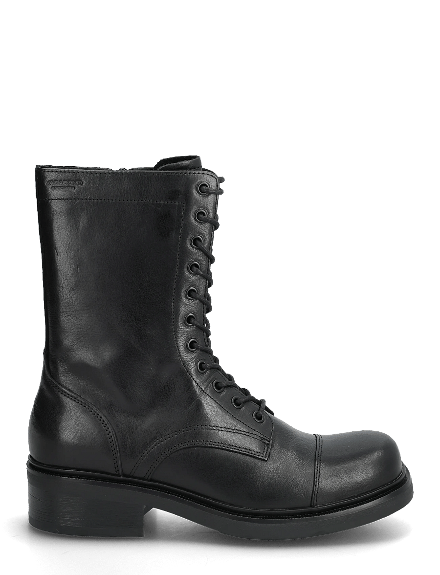 VAGABOND - KARLIE - bottes lacées - black - 1