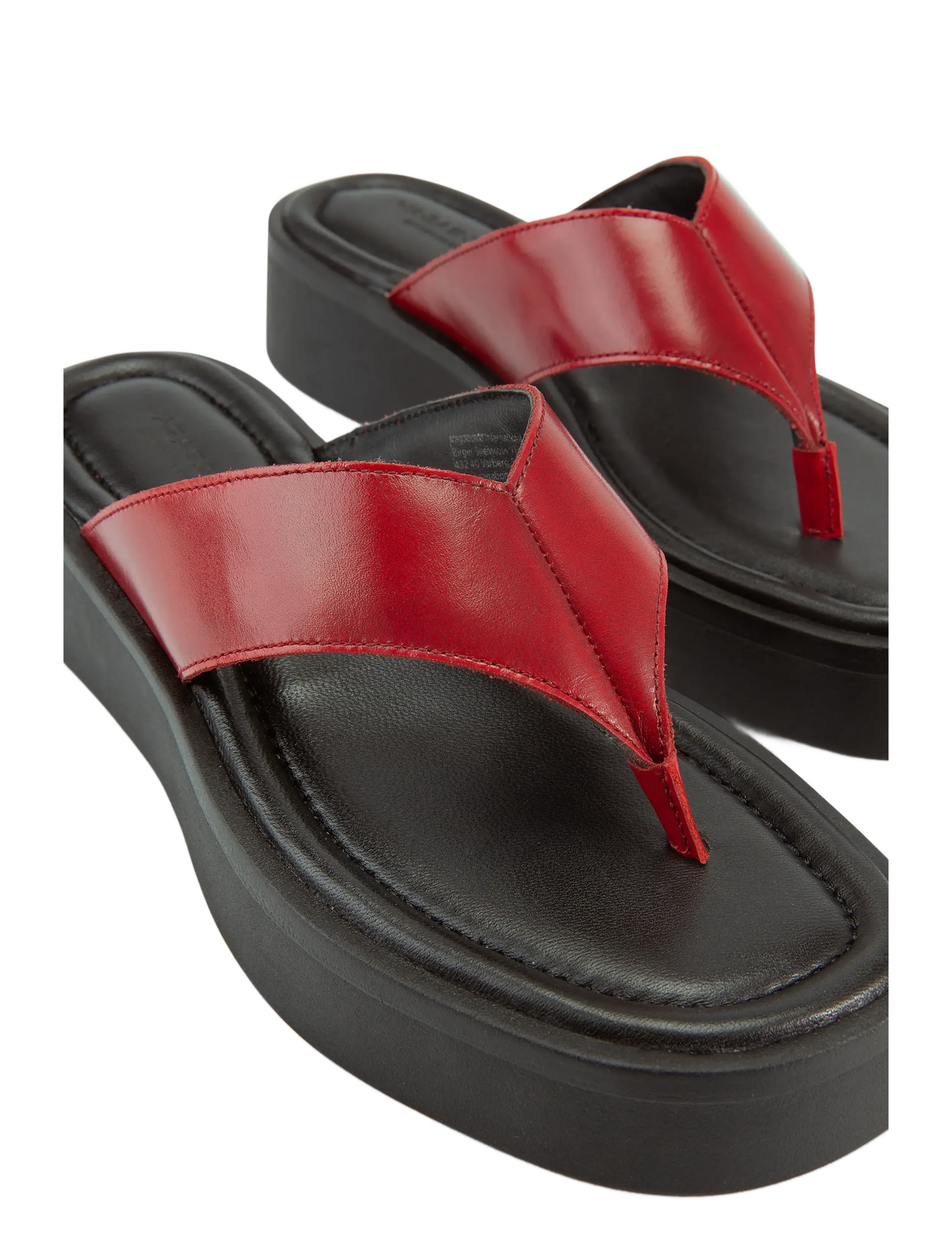 VAGABOND - DANYA - platåsandaler - red - 4