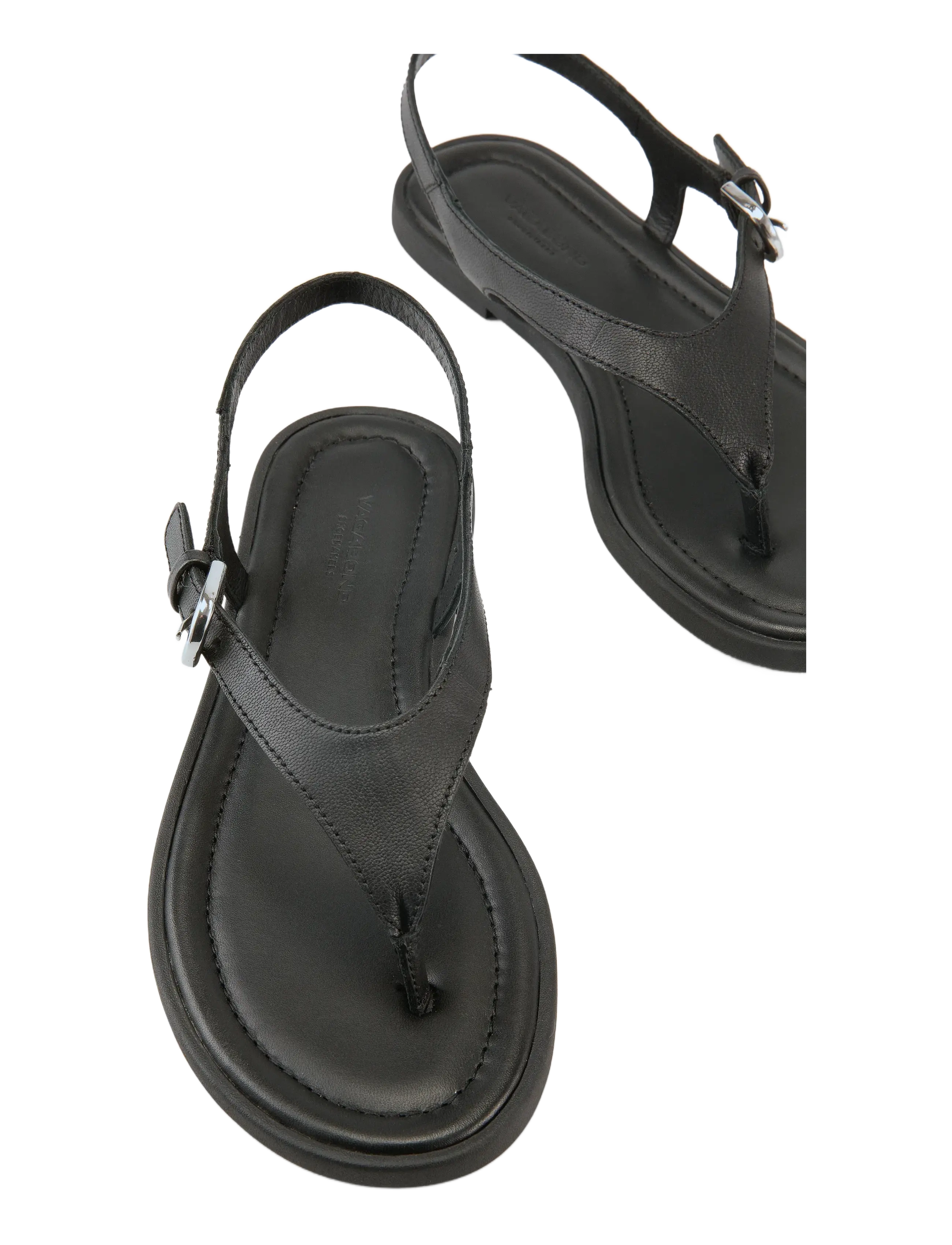 VAGABOND - ZAIDA - platta sandaler - black - 4