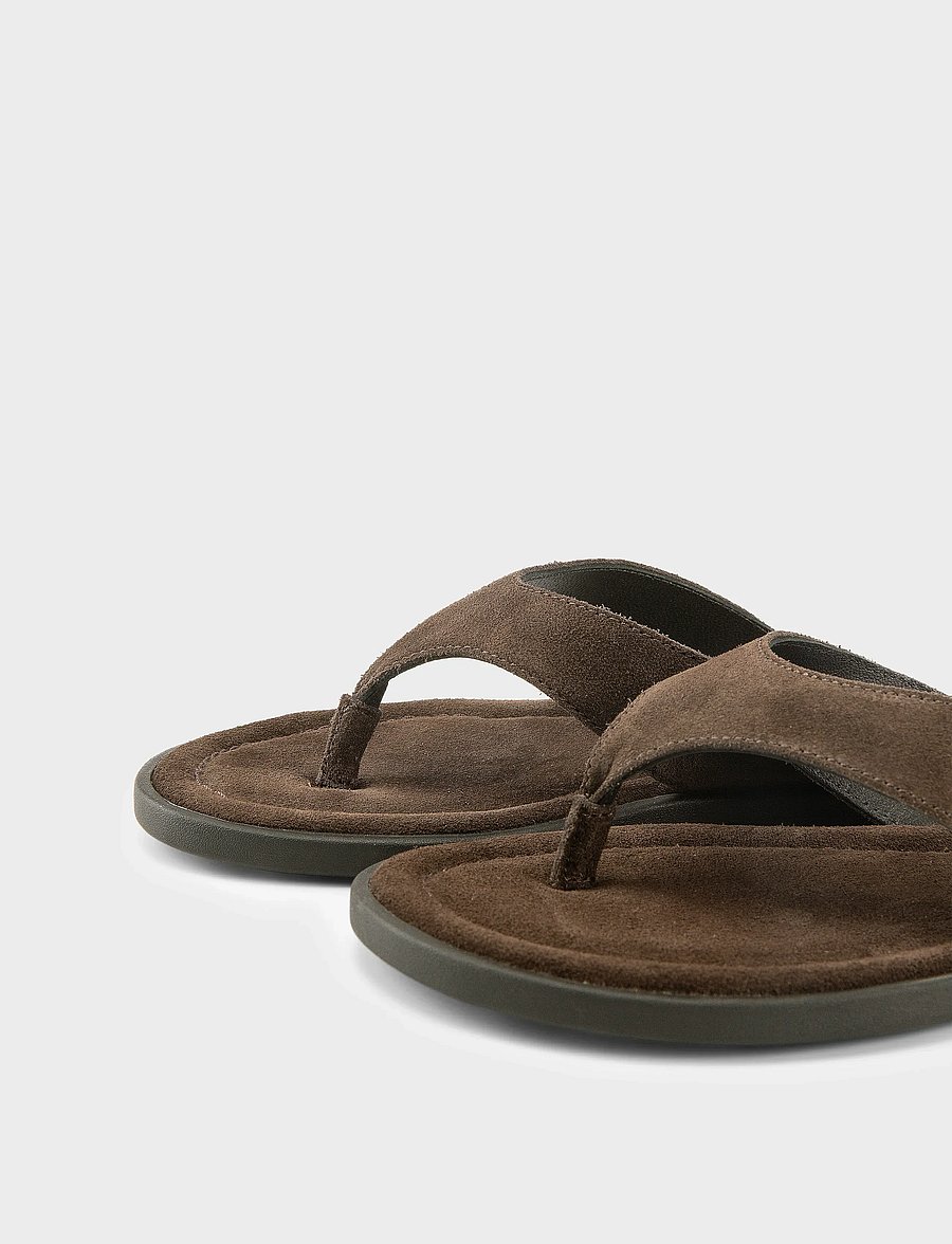 VAGABOND - ZAIDA - flat sandals - dark brown - 5