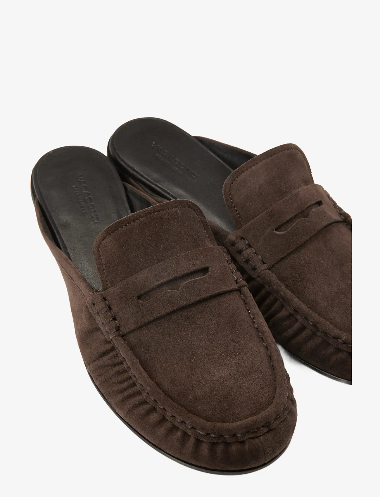 VAGABOND - ALEYA - platta mules - brown - 4
