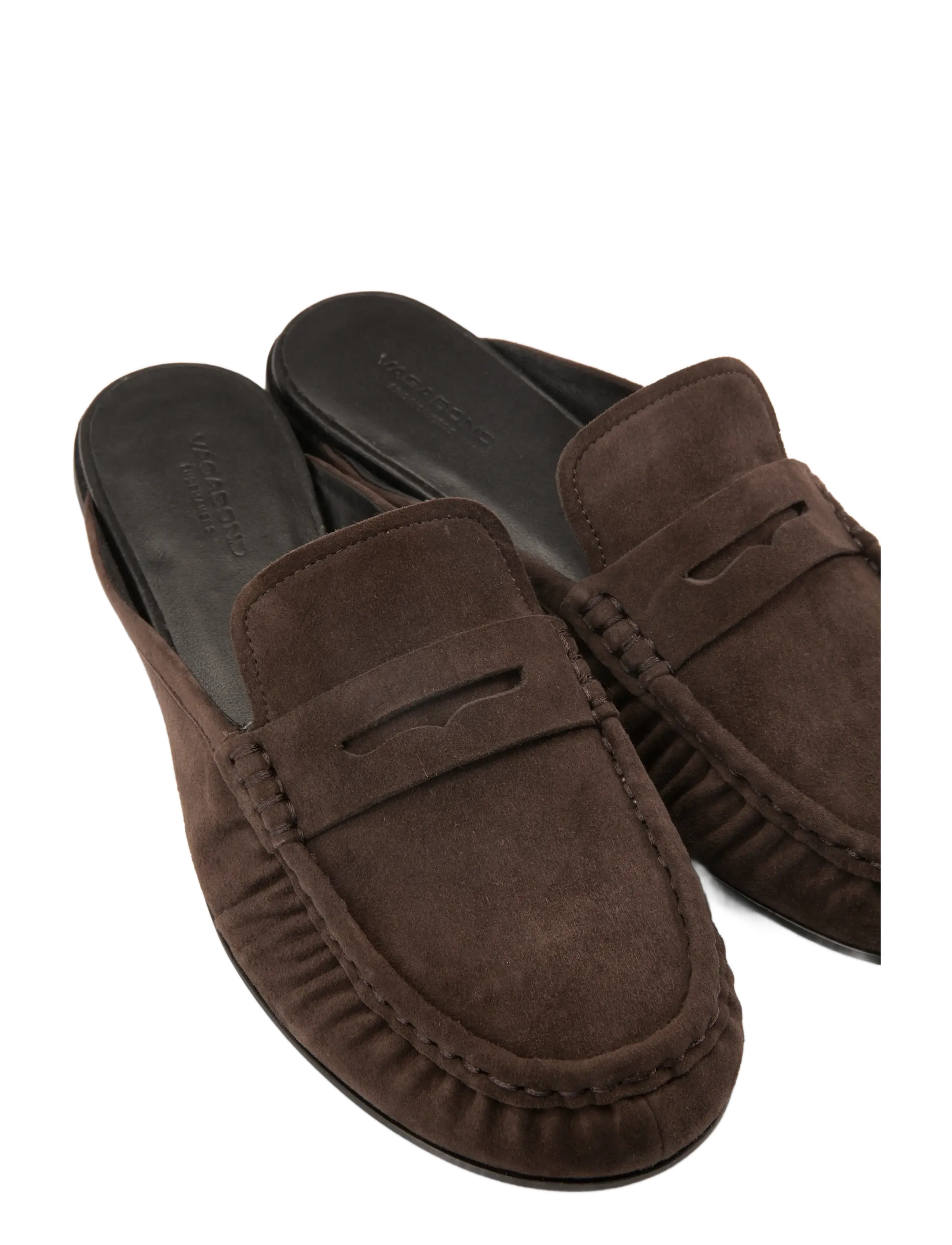 VAGABOND - ALEYA - platta mules - brown - 4