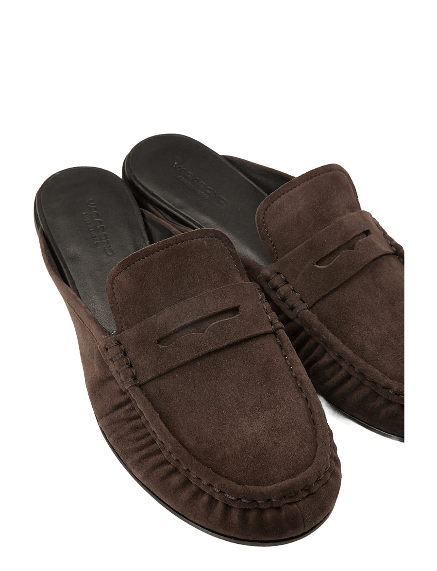 VAGABOND - ALEYA - platta mules - brown - 4