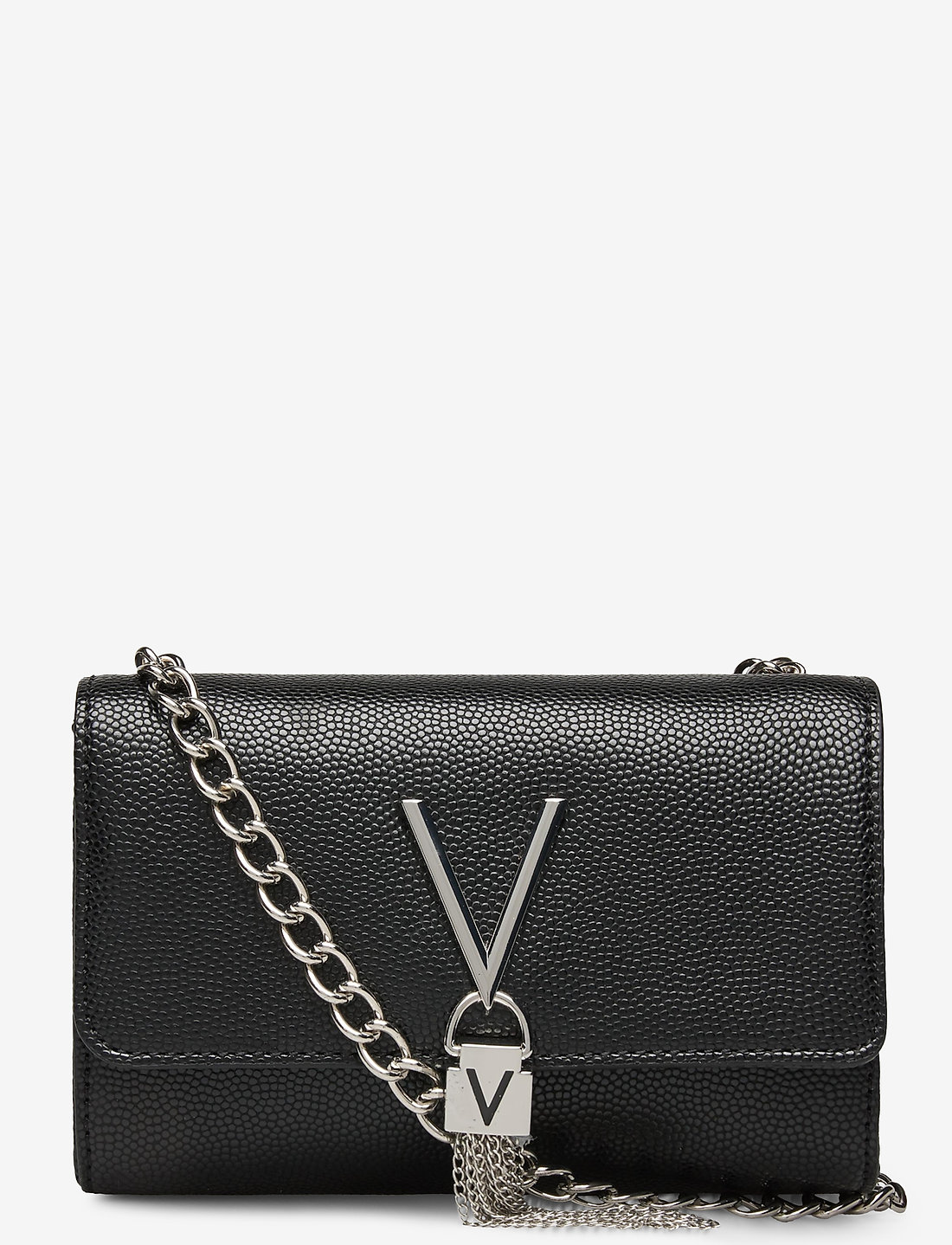 【Mario Valentino】Divina タッセル チェーン ショルダーバッグ Valentino Divina Valentino By Mario Valentino Black Bag