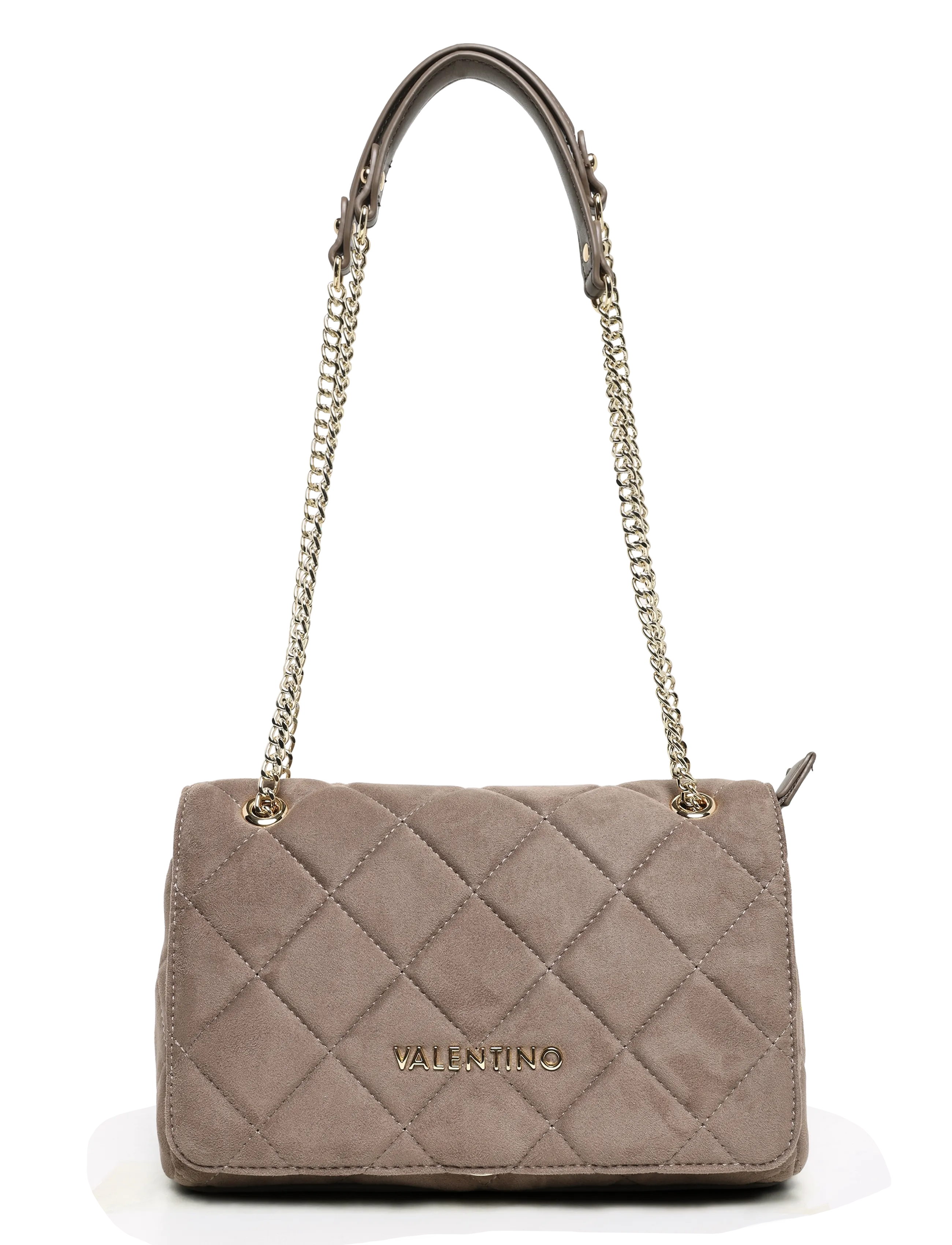 Valentino Bags OCARINA SUEDE - Bags - TAUPE / brown