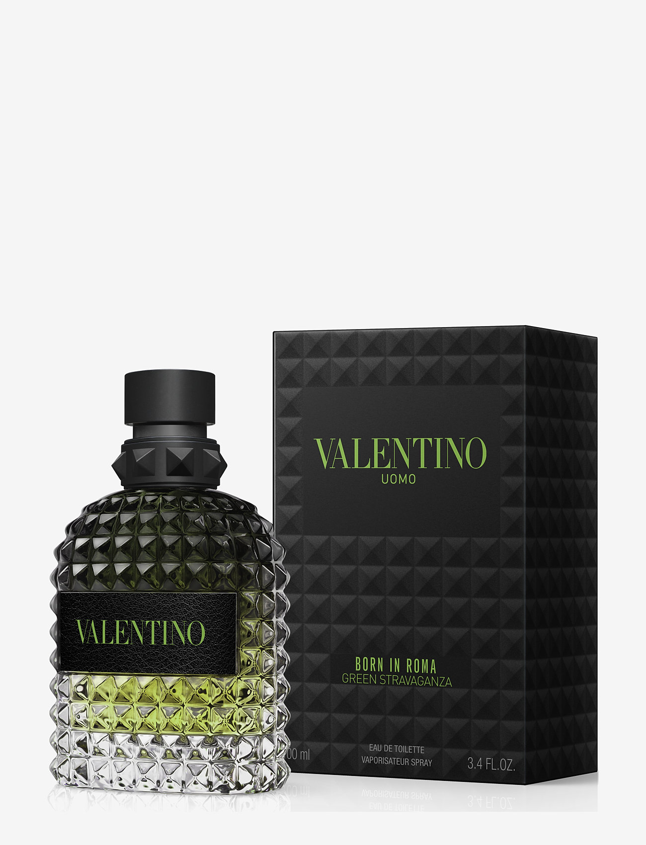 Valentino Fragrance - Valentino Born In Roma Uomo Green Stravaganza Eau De Toilette 100ml - till honom  - clear - 1