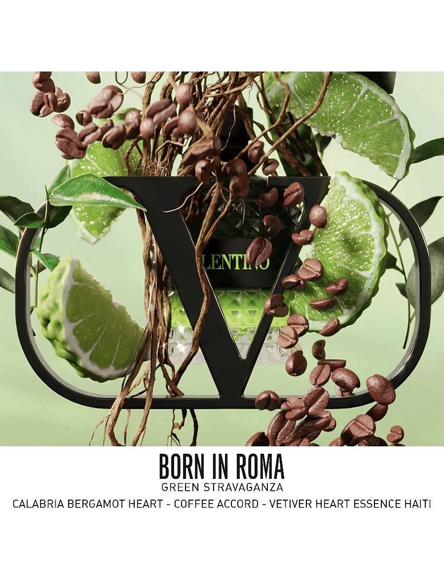 Valentino Fragrance - Valentino Born In Roma Uomo Green Stravaganza Eau De Toilette 100ml - miehille - clear - 2