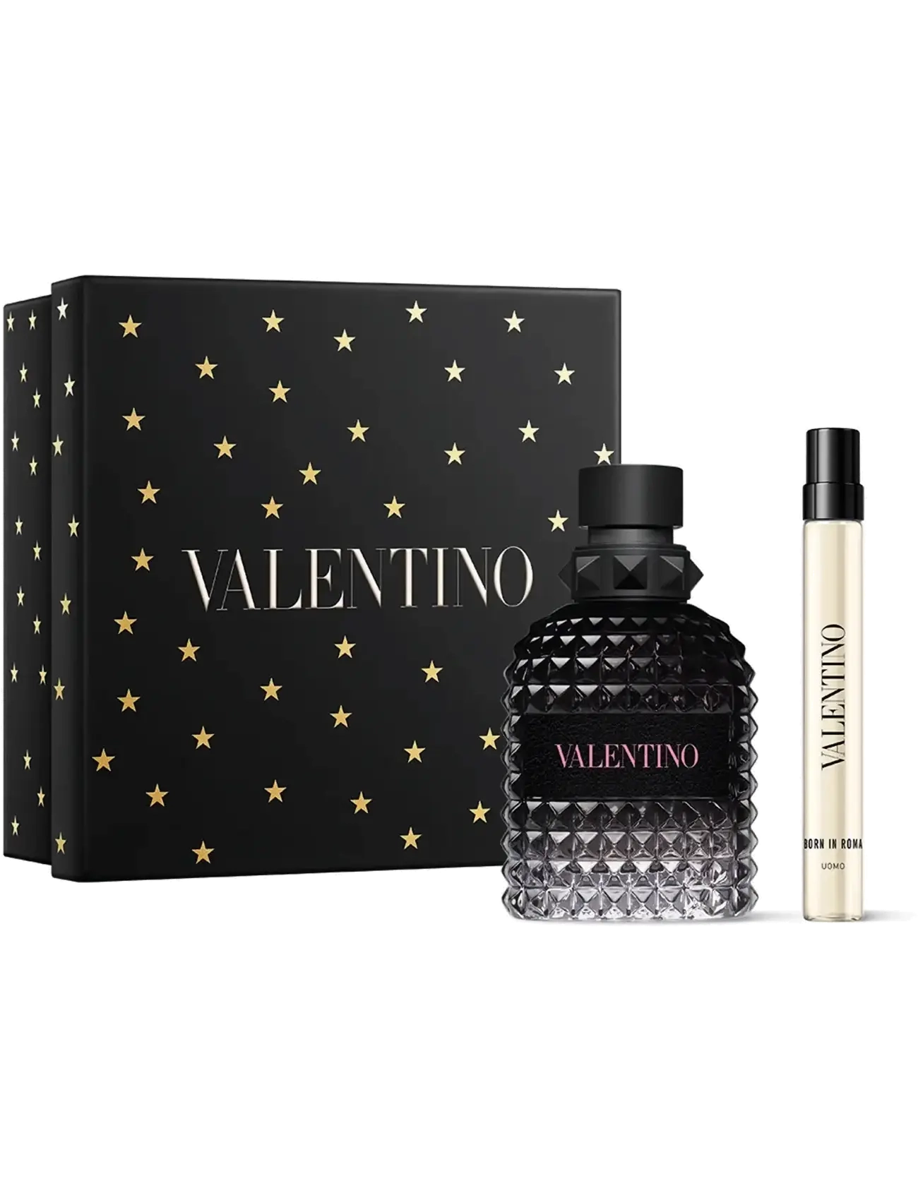 Valentino Fragrance Valentino Uomo Born In Roma  Gift Set 2025 - Eau de Toilette 50ml & 10ml - Gavesæt - null / undefined
