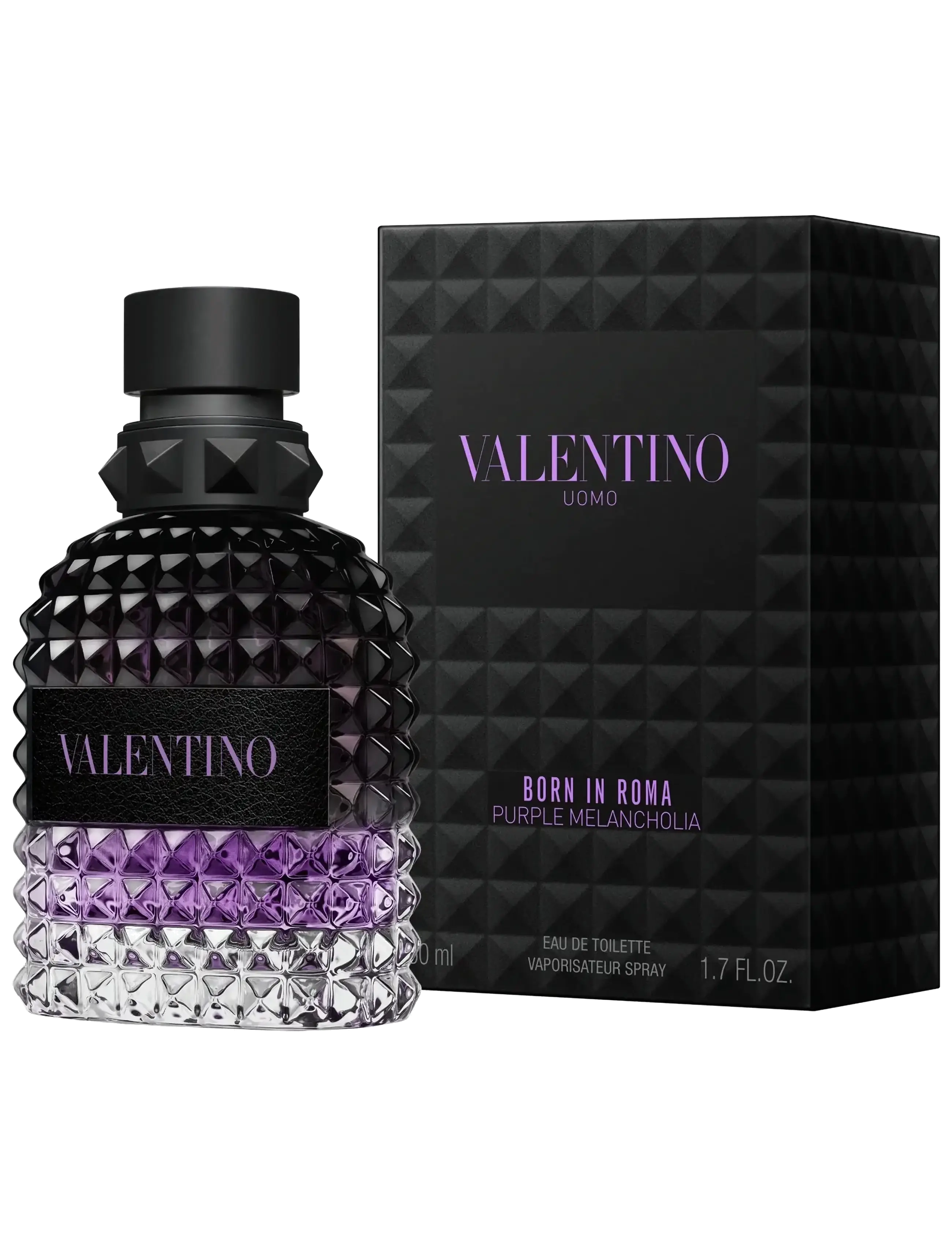 Valentino Fragrance - Born in Roma Uomo Purple Melancholia Eau de Toilette Ambery Aromatic Fragance 50ml - til ham  - clear - 2