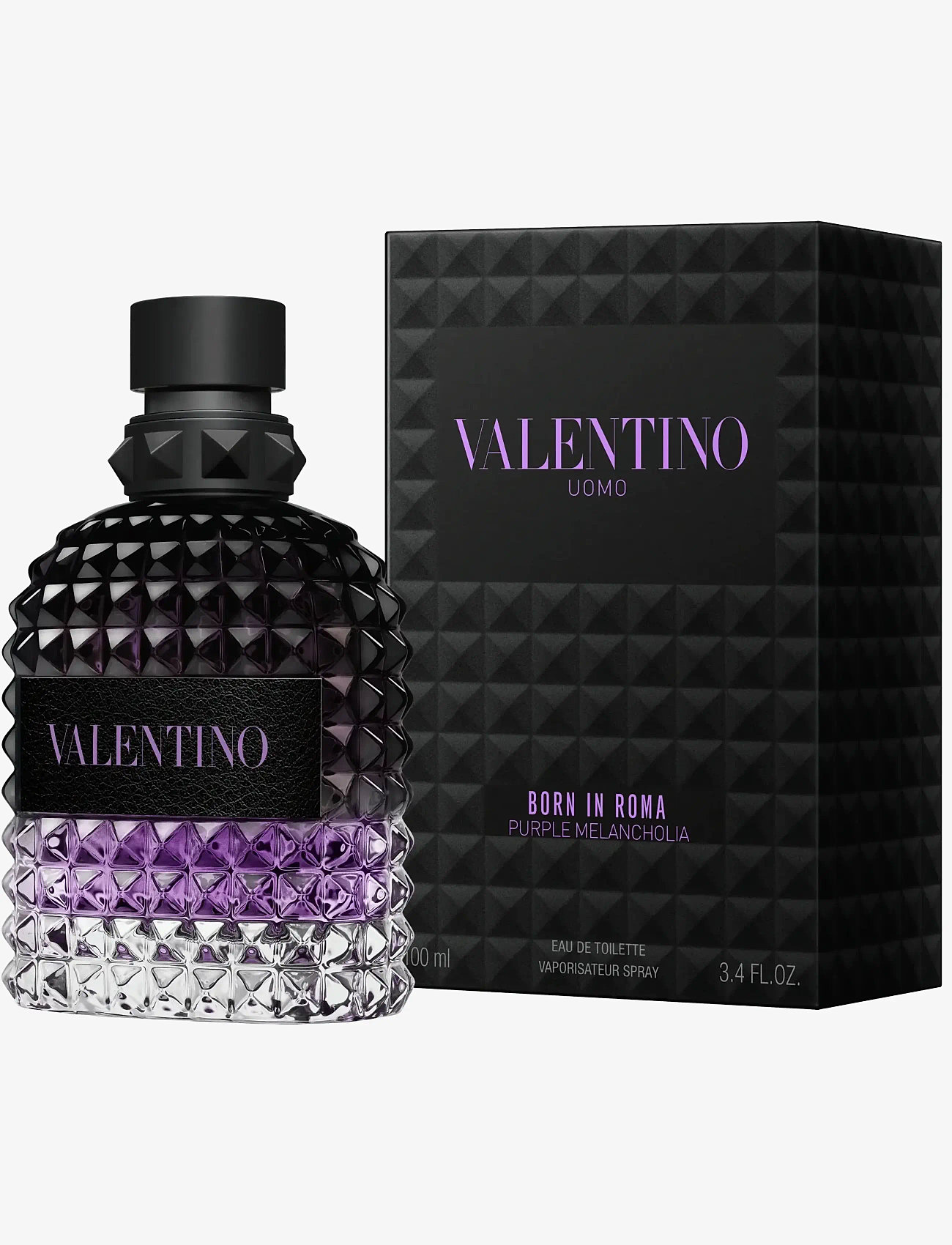 Valentino Fragrance - Born in Roma Uomo Purple Melancholia Eau de Toilette Ambery Aromatic Fragance 100ml - till honom  - clear - 2