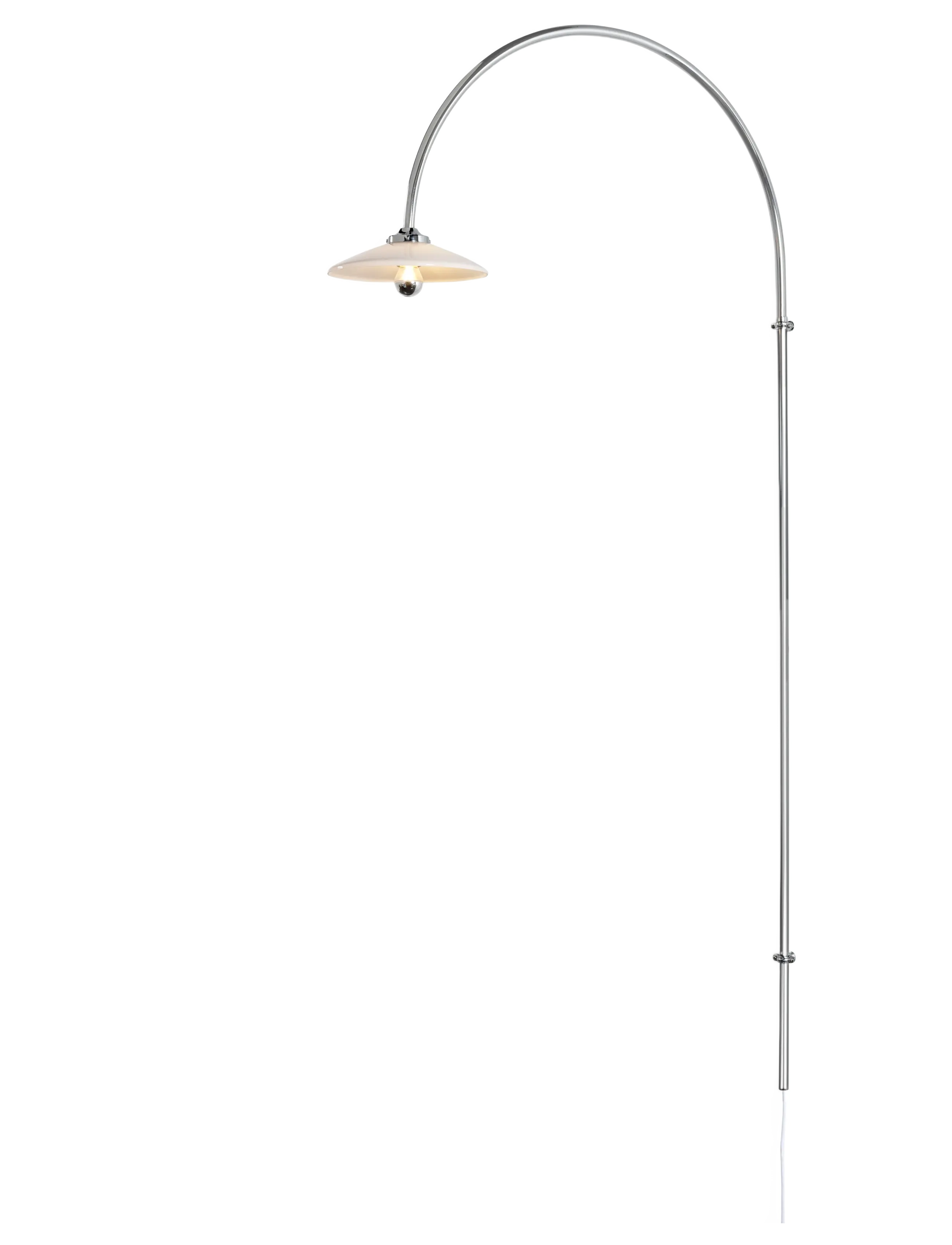 Valerie Objects Hanging Lamp N°2 Chromed Steel, Væglampe, Sølv, Str: H180CM