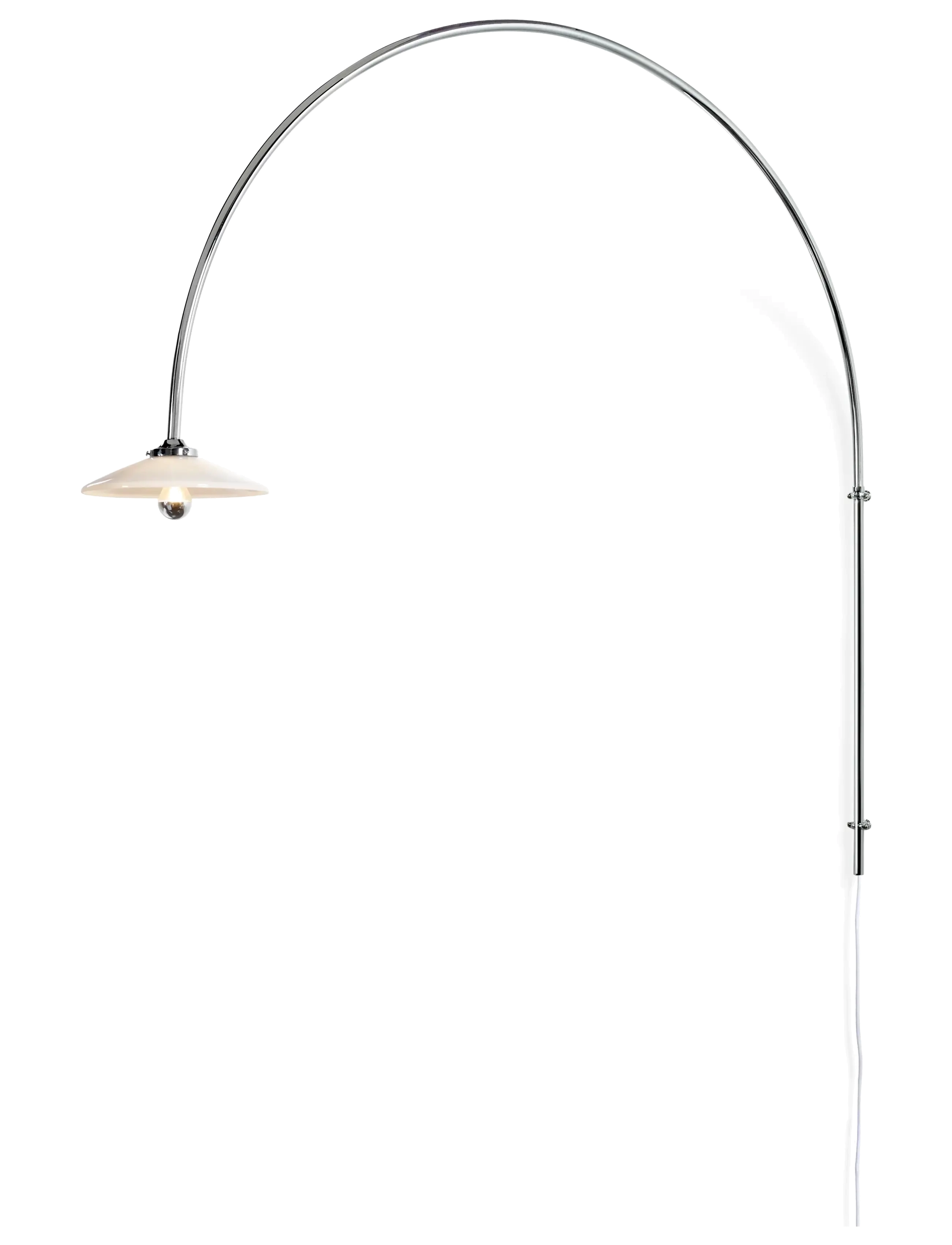 Valerie Objects Hanging Lamp N°3 Chromed Steel, Væglampe, Sølv, Str: H135CM
