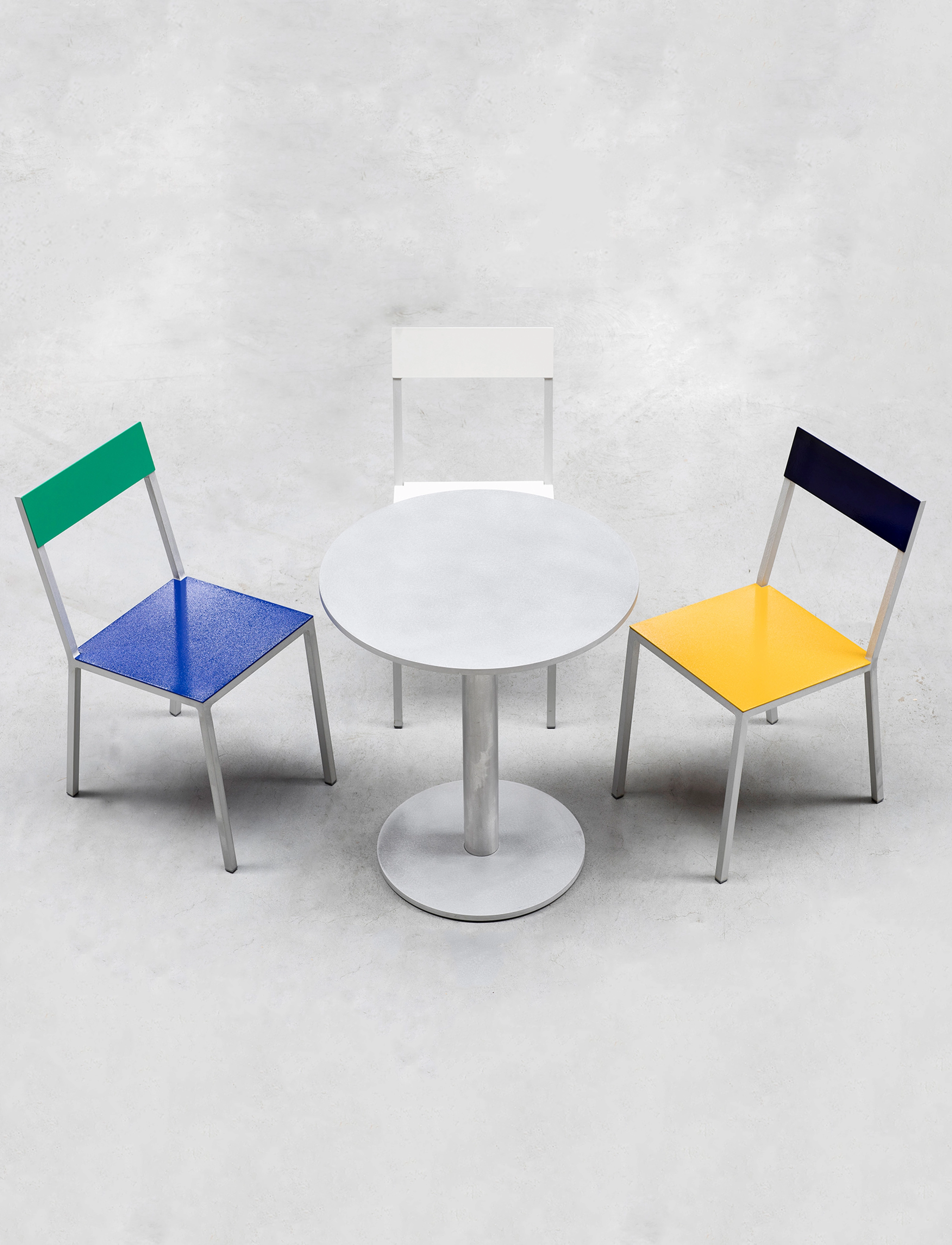 Valerie Objects - ALU CHAIR DARK BLUE GREEN MVS - stolar - dark blue green - 5