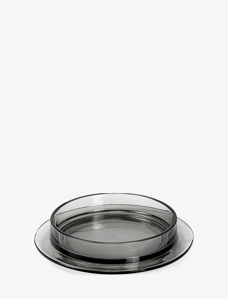 Valerie Objects - DISHES TO DISHES GLASS LOW - frühstücksteller - grey - 1