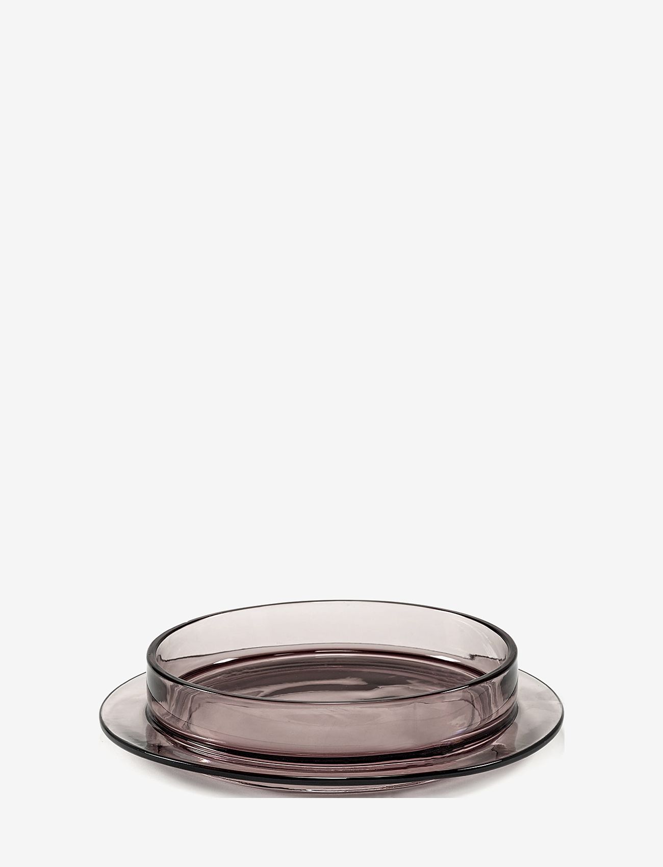 Valerie Objects - DISHES TO DISHES GLASS LOW - frühstücksteller - pink - 0