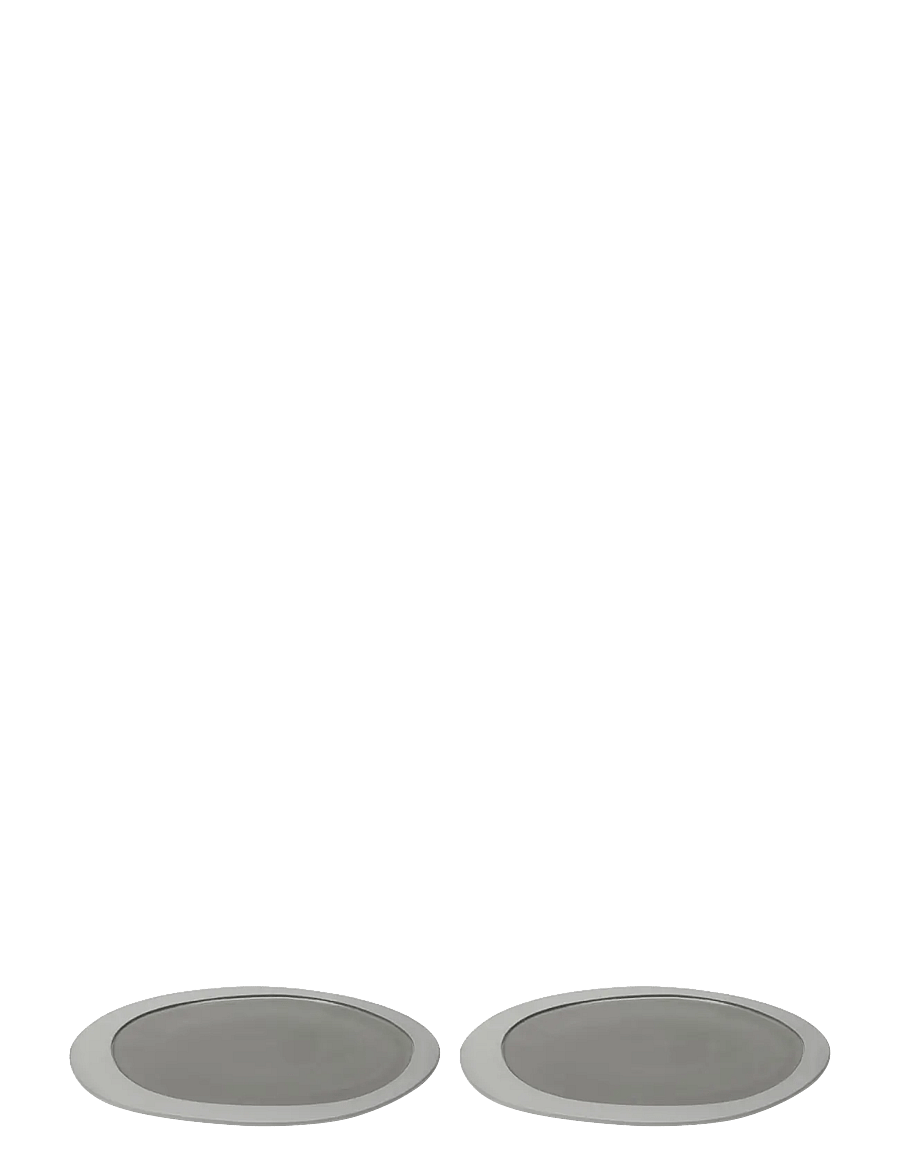 Valerie Objects - PLATE MAARTEN BAAS L SET OF 2 - geschirrsets & geschirrservice - light grey - 0