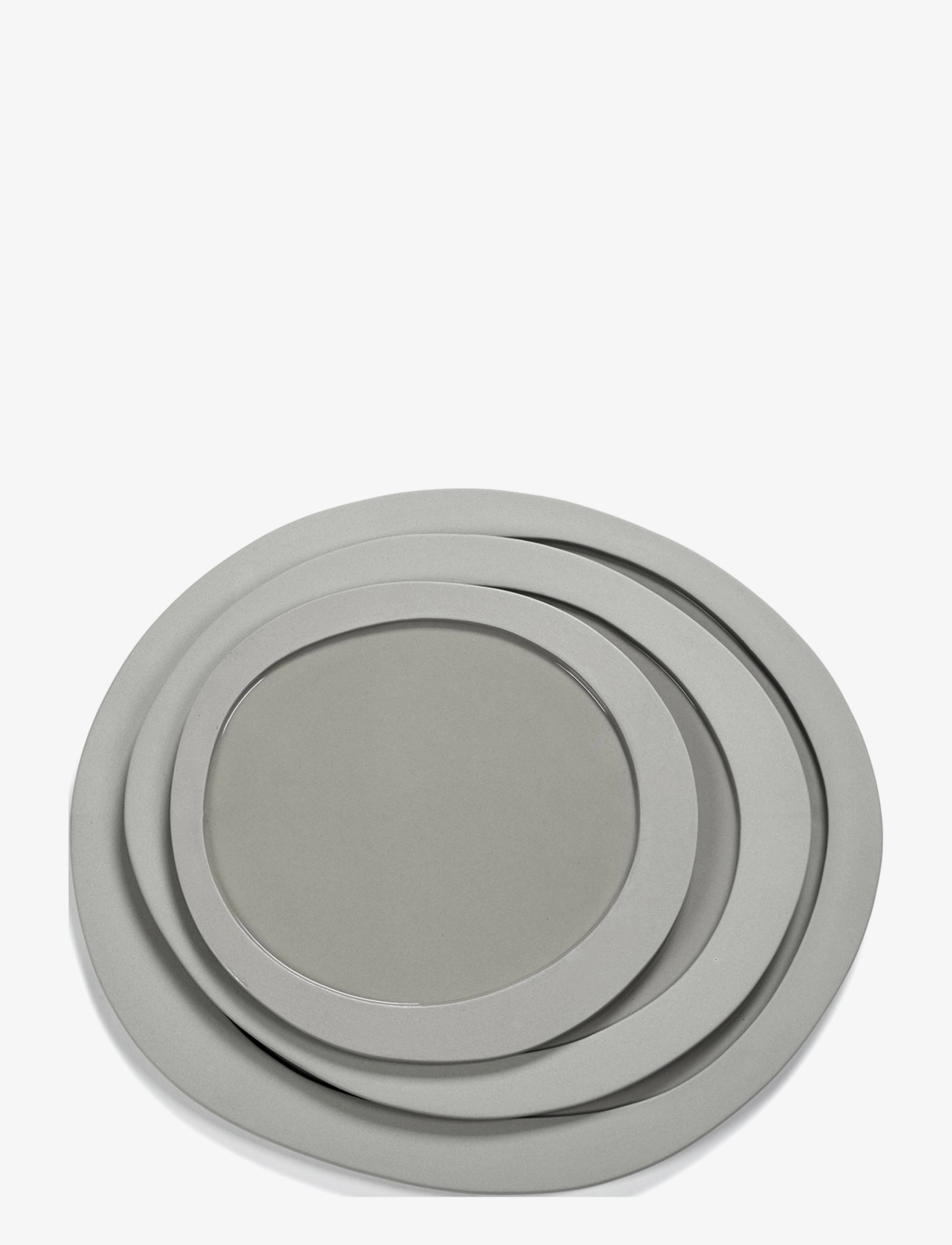 Valerie Objects - PLATE MAARTEN BAAS L SET OF 2 - serwisy i zestawy startowe - light grey - 1