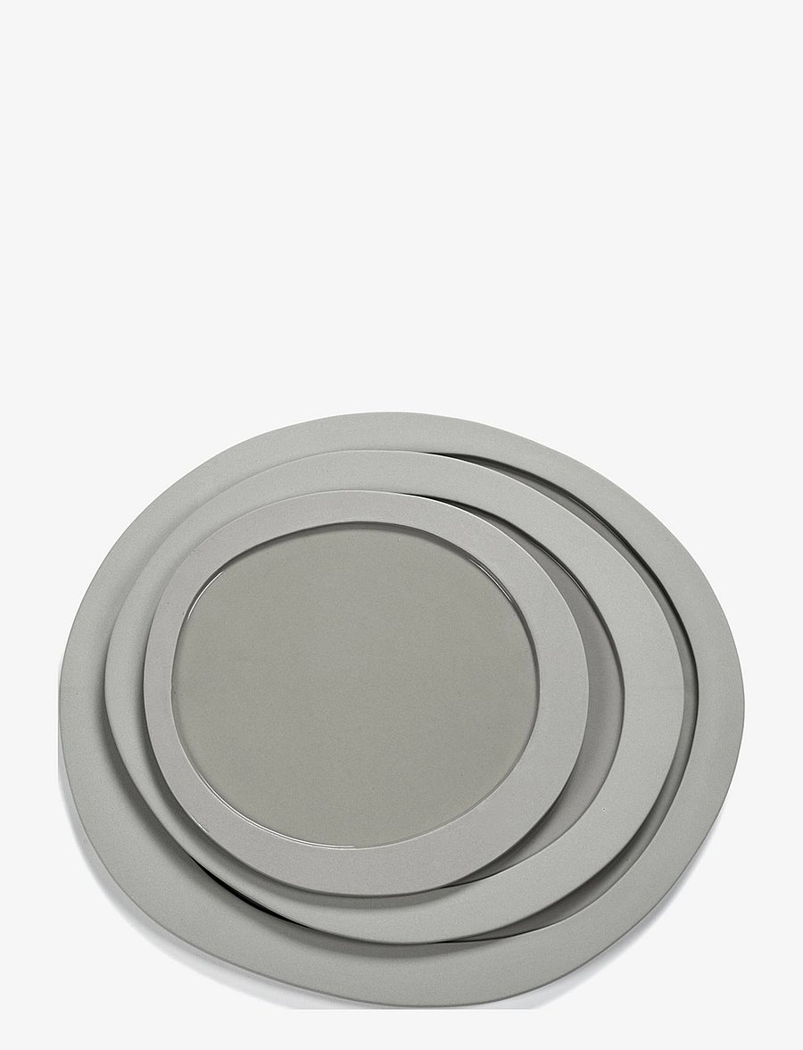 Valerie Objects - PLATE MAARTEN BAAS L SET OF 2 - geschirrsets & geschirrservice - light grey - 1