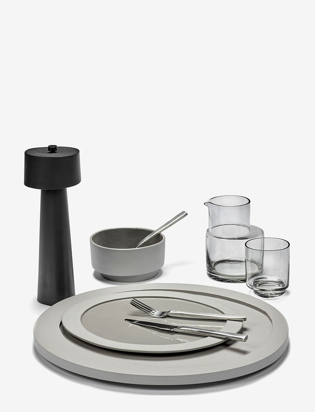 Valerie Objects - PLATE MAARTEN BAAS L SET OF 2 - köp efter pris - light grey - 2