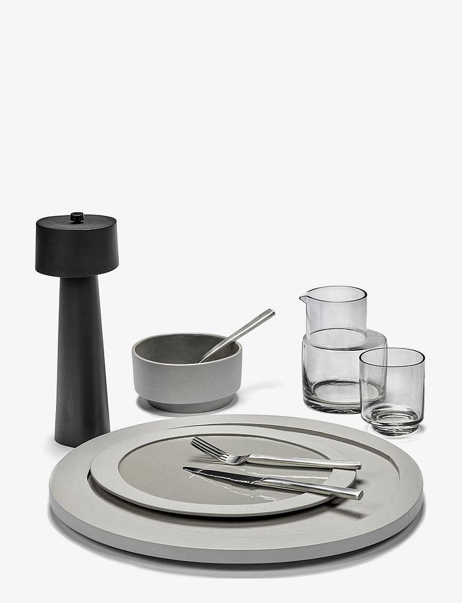 Valerie Objects - PLATE MAARTEN BAAS L SET OF 2 - geschirrsets & geschirrservice - light grey - 2