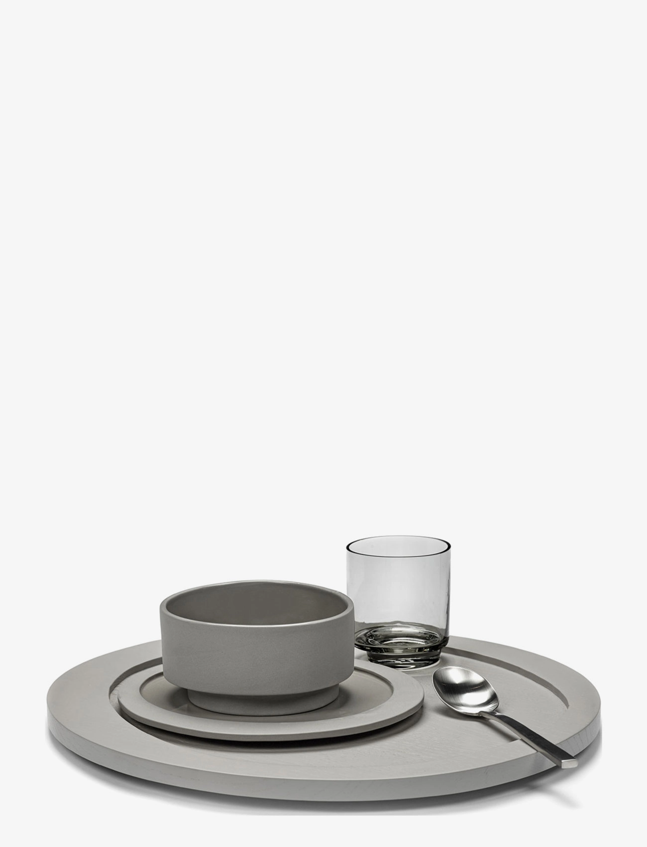 Valerie Objects - PLATE MAARTEN BAAS L SET OF 2 - serwisy i zestawy startowe - light grey - 3