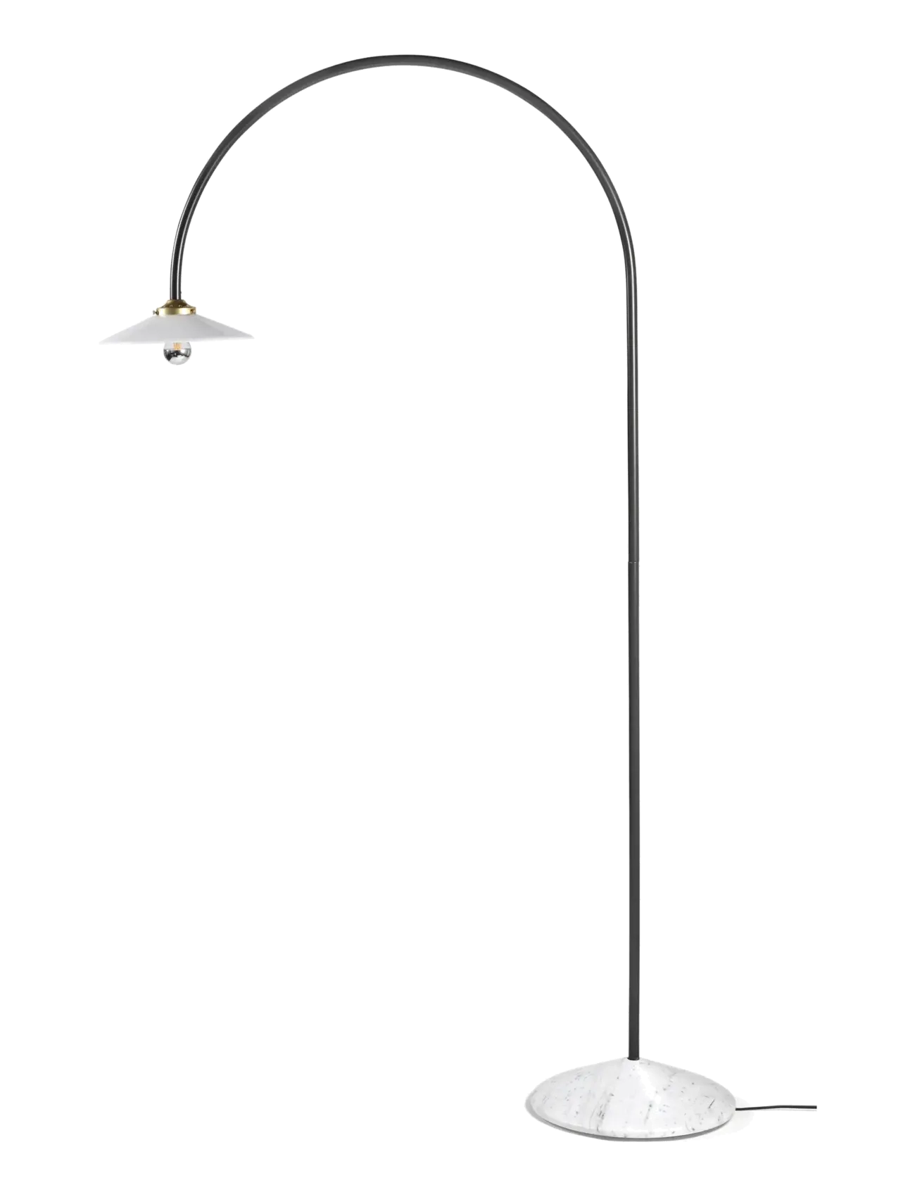 Valerie Objects Standing Lamp Marble N°2 Green, Gulvlampe, Sort, Str: H172CM