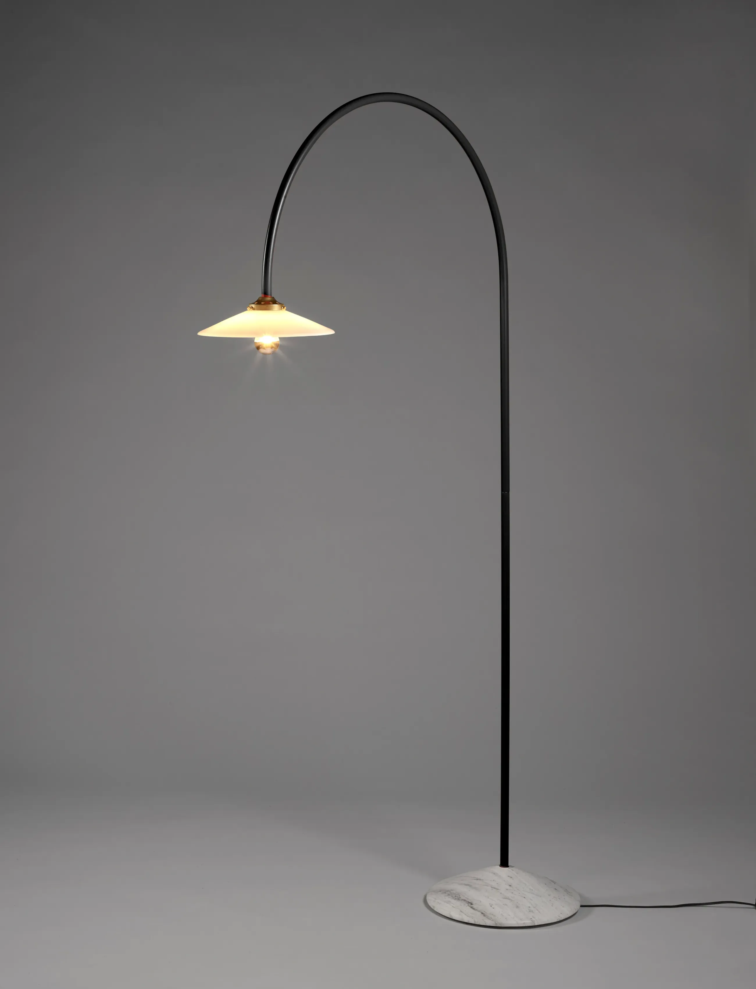 Valerie Objects Standing Lamp Marble N°2 Green, H172 cm, Black, Lamper > Gulvlamper, Unisex