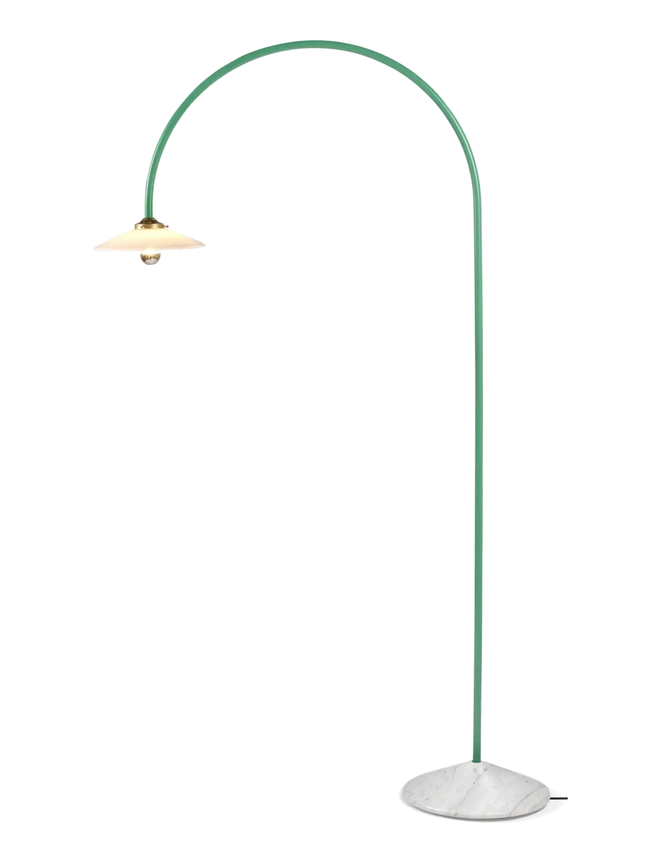 Valerie Objects Standing Lamp Marble N°2 Green, Gulvlampe, Grøn, Str: H172CM