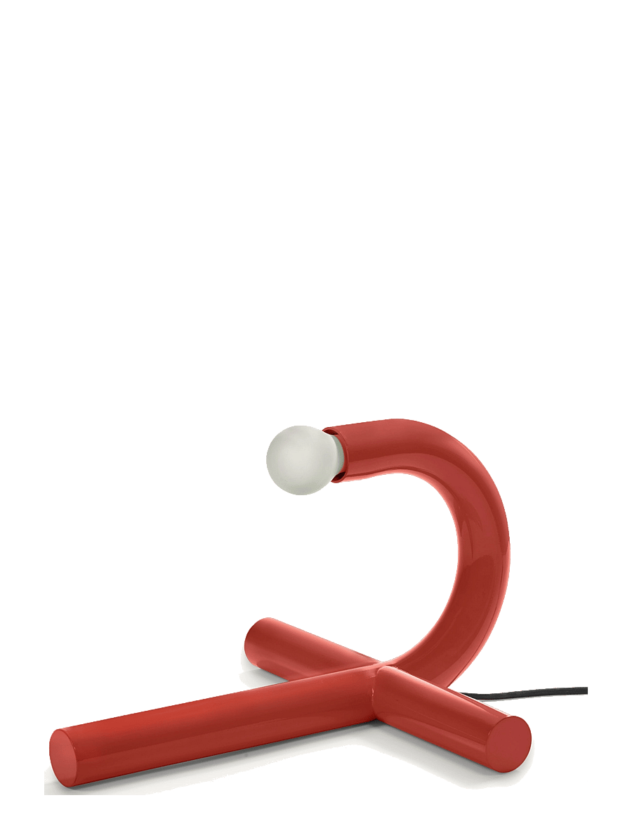 Valerie Objects - TABLE LAMP RED LA TRE E MEZZO ROSSA - schreibtisch- & tischlampen - red - 1