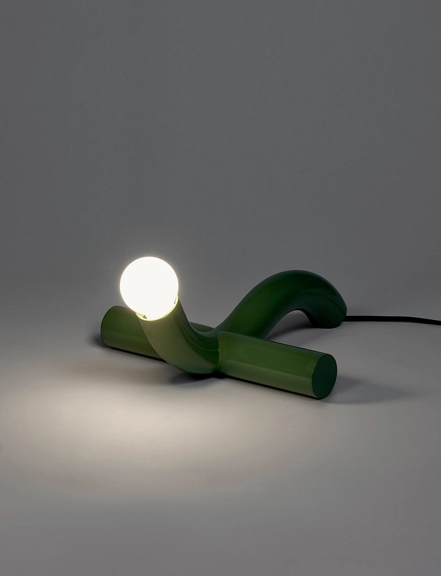 Valerie Objects - TABLE LAMP YELLOW LA DUE GIALLA - schreibtisch- & tischlampen - green - 3