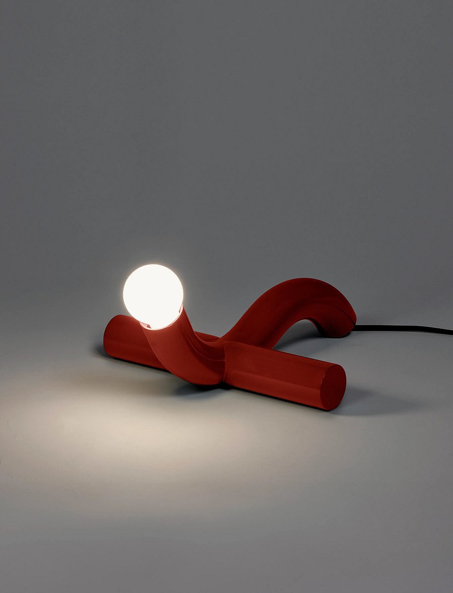 Valerie Objects - TABLE LAMP YELLOW LA DUE GIALLA - schreibtisch- & tischlampen - red - 5