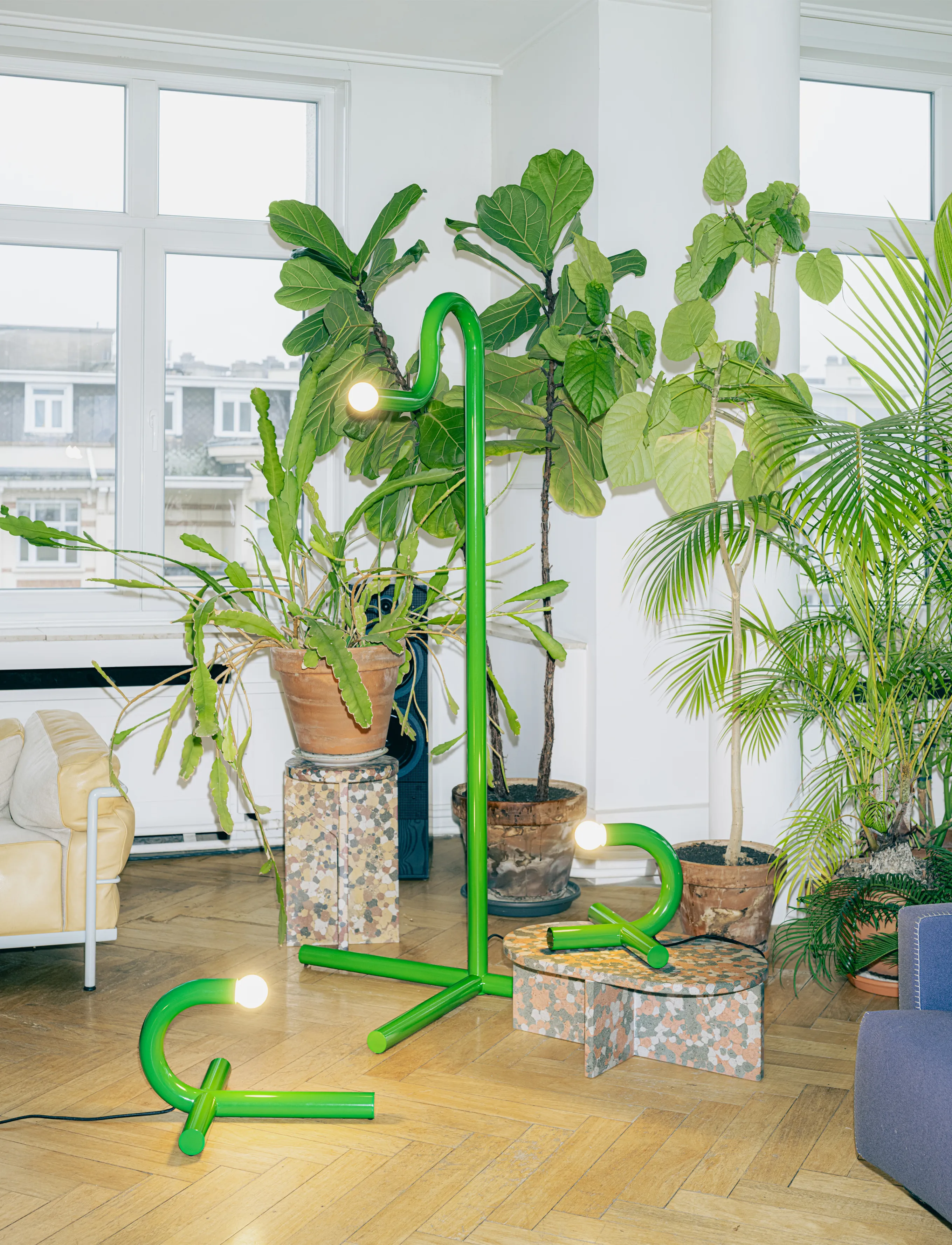 Valerie Objects Floor Lamp Green La Uno Verde, One Size, Green, Lamper > Gulvlamper, Unisex