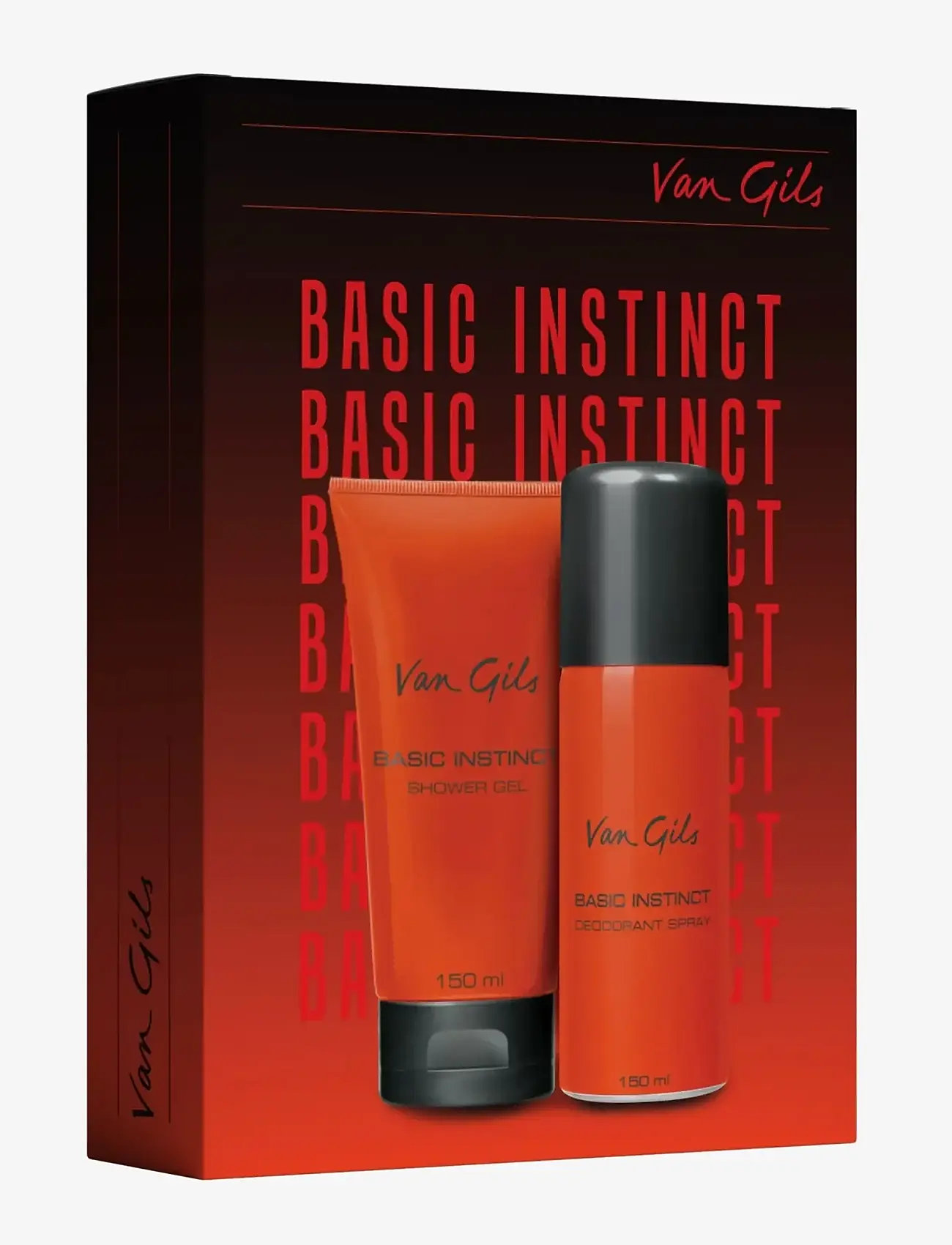 Van Gils - Basic Instinct Set w. deo spray 150 ml + shower gel 150 ml 300 ml - til ham - clear - 0