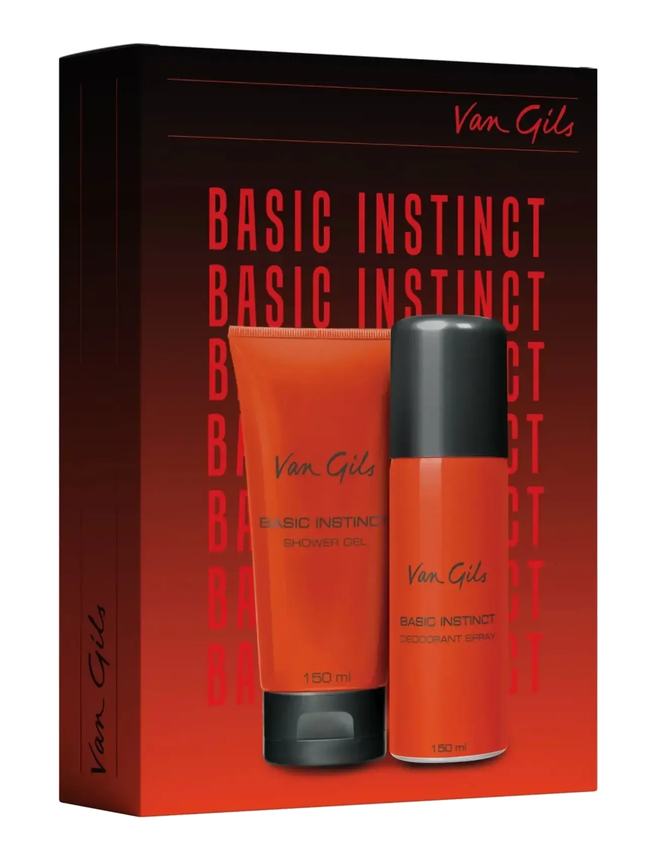 Van Gils Basic Instinct Set w. deo spray 150 ml + shower gel 150 ml 300 ml - Beauty for Men - CLEAR / undefined