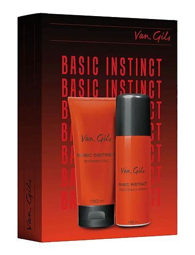 Basic Instinct Set W. Deo Spray 150 Ml + Shower Gel 150 Ml 300 Ml - Deospray