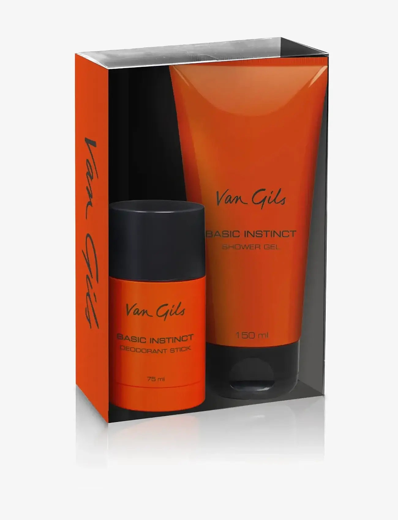 Van Gils - Basic Instinct Set w. deo stick 75 ml + shower gel 150 ml 225 ml - laveste priser - clear - 0