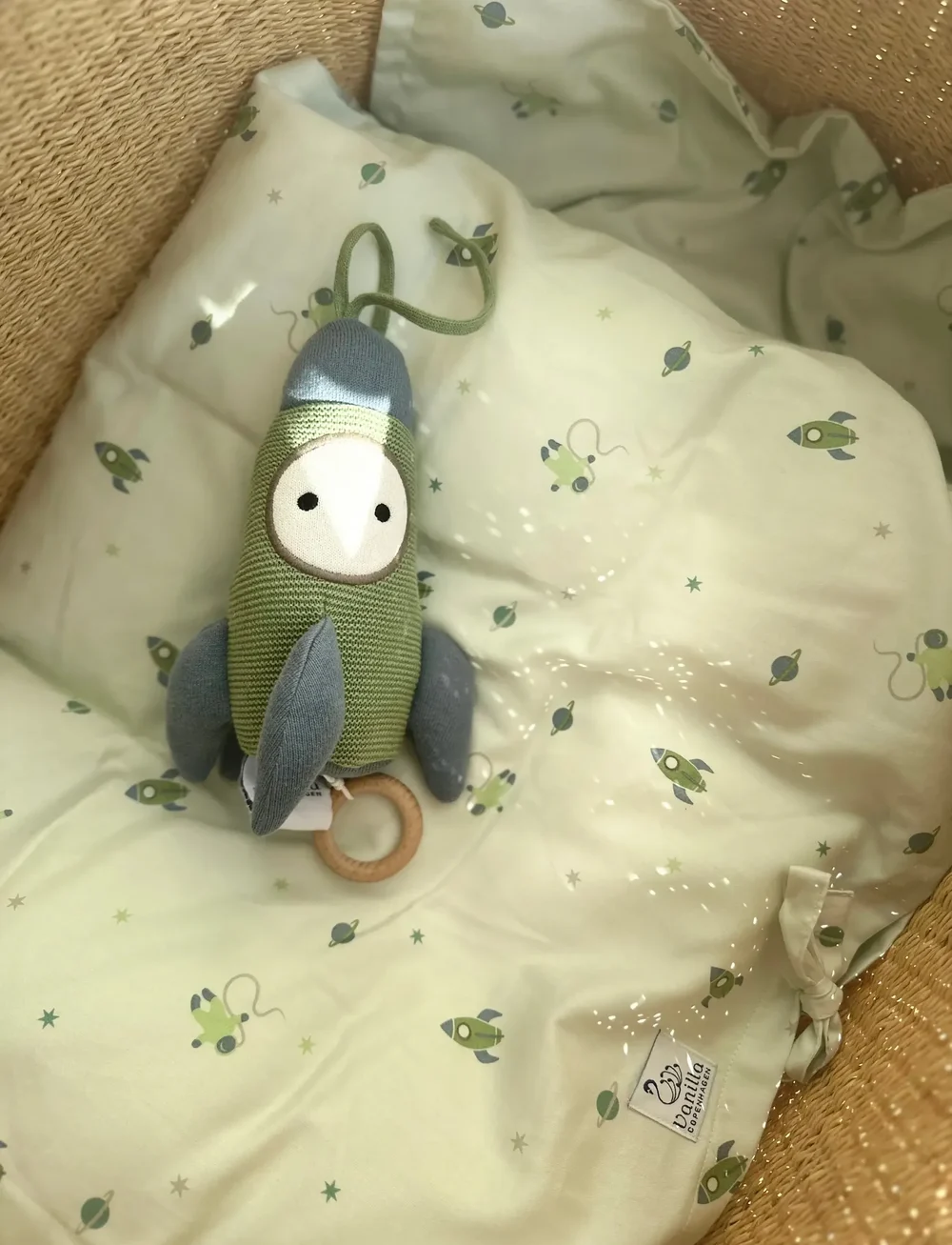 Vanilla Copenhagen - Bedding Baby - Space - påslakanset - fern - 3
