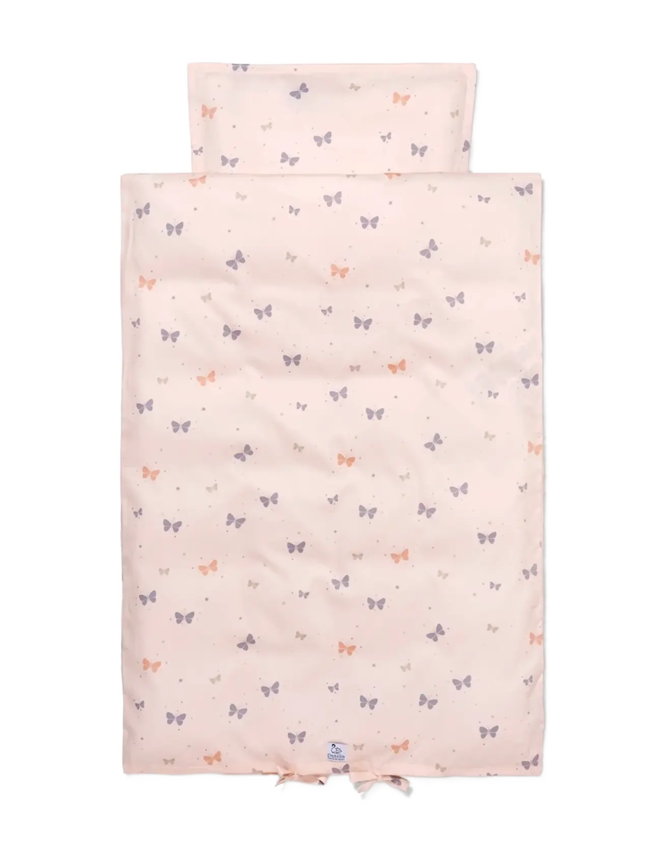 Vanilla Copenhagen Sengetøj Baby Butterfly, Bed Sæt, Pink, Str: 70X 100CM/40X 45CM