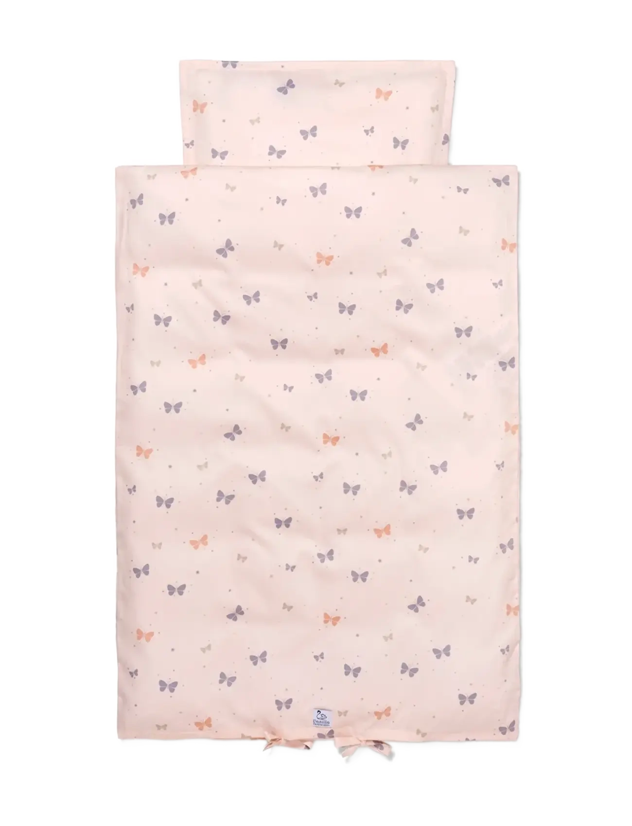 Vanilla Copenhagen Sengetøj Junior Butterfly, Bed Sæt, Pink, Str: 100X 140CM/40X 45CM