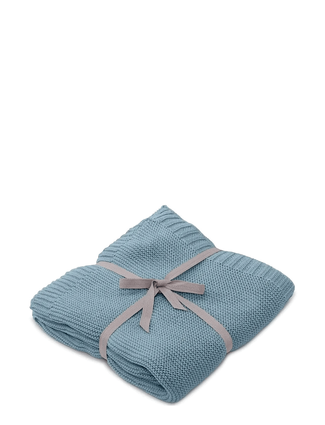 Strikket Teppe Misty Blue