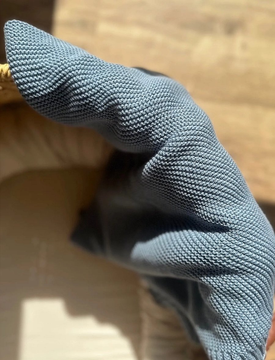 Vanilla Copenhagen - Knitted Blanket - Misty Blue - misty blue - 0