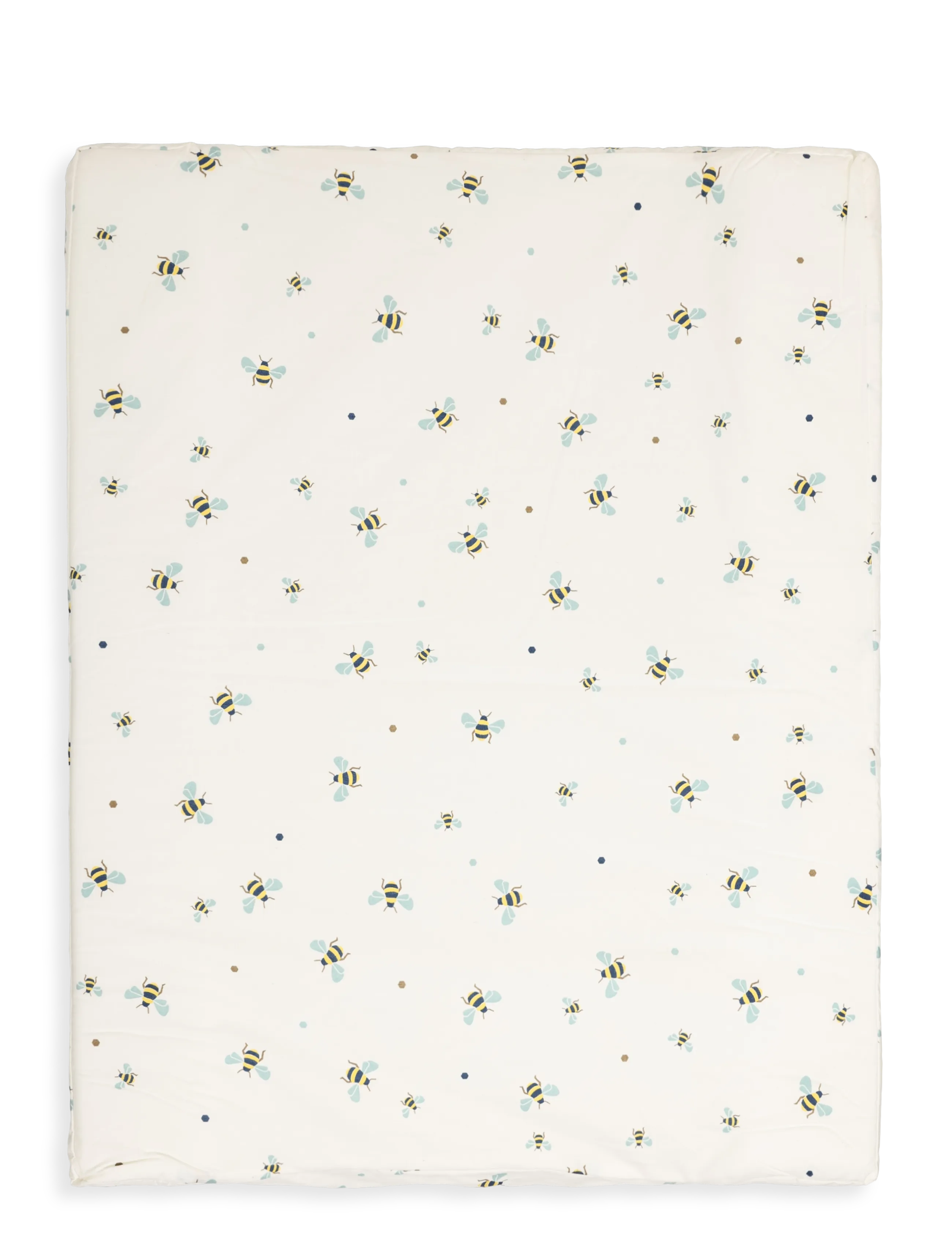 Vanilla Copenhagen Puslehynde Honeybee Happy, 50X 64X 9 cm, Changing Mats & Pads, Creme - Mats, Kinder